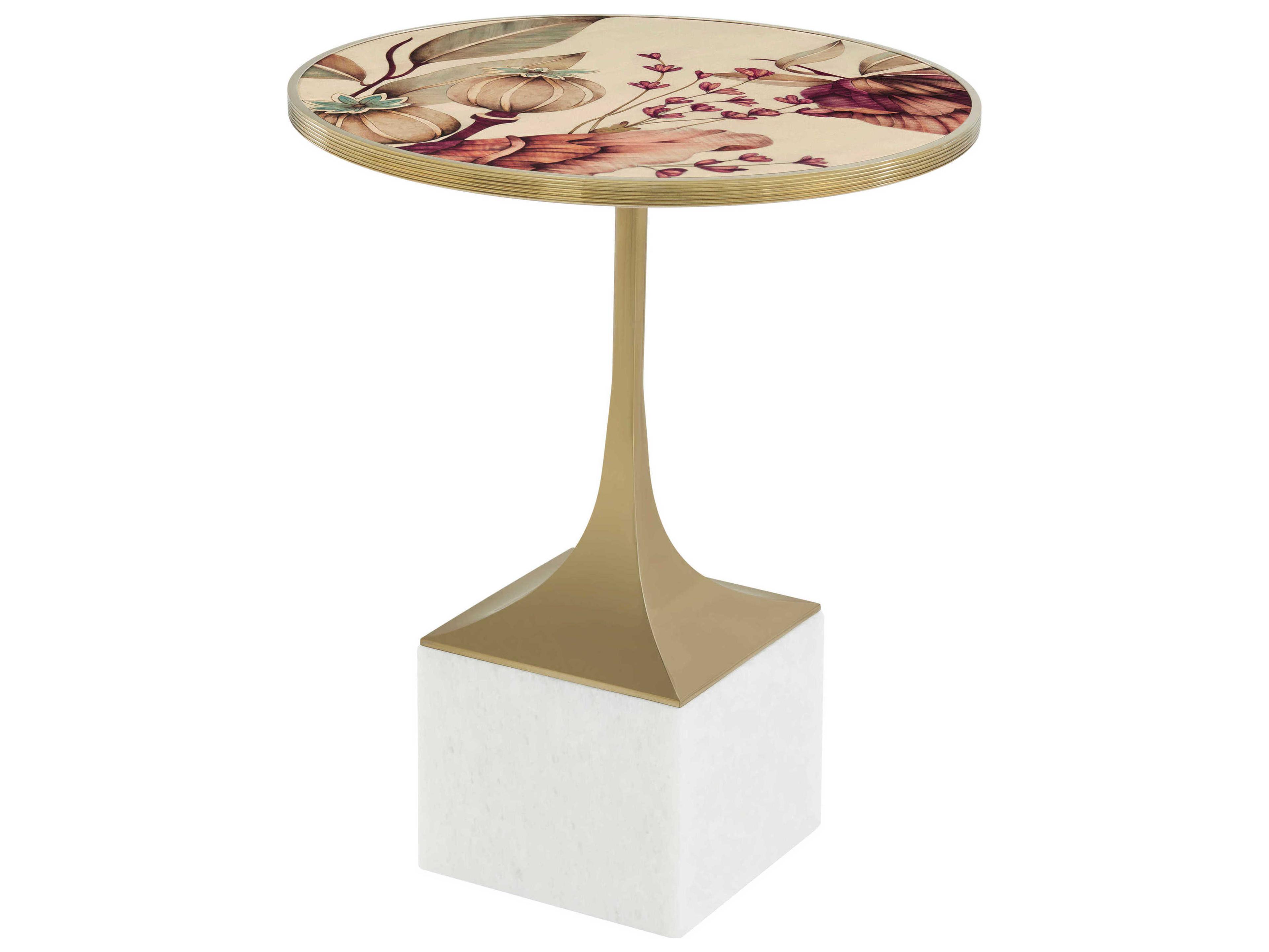 Ta Originals Round Wood Fleur End Table