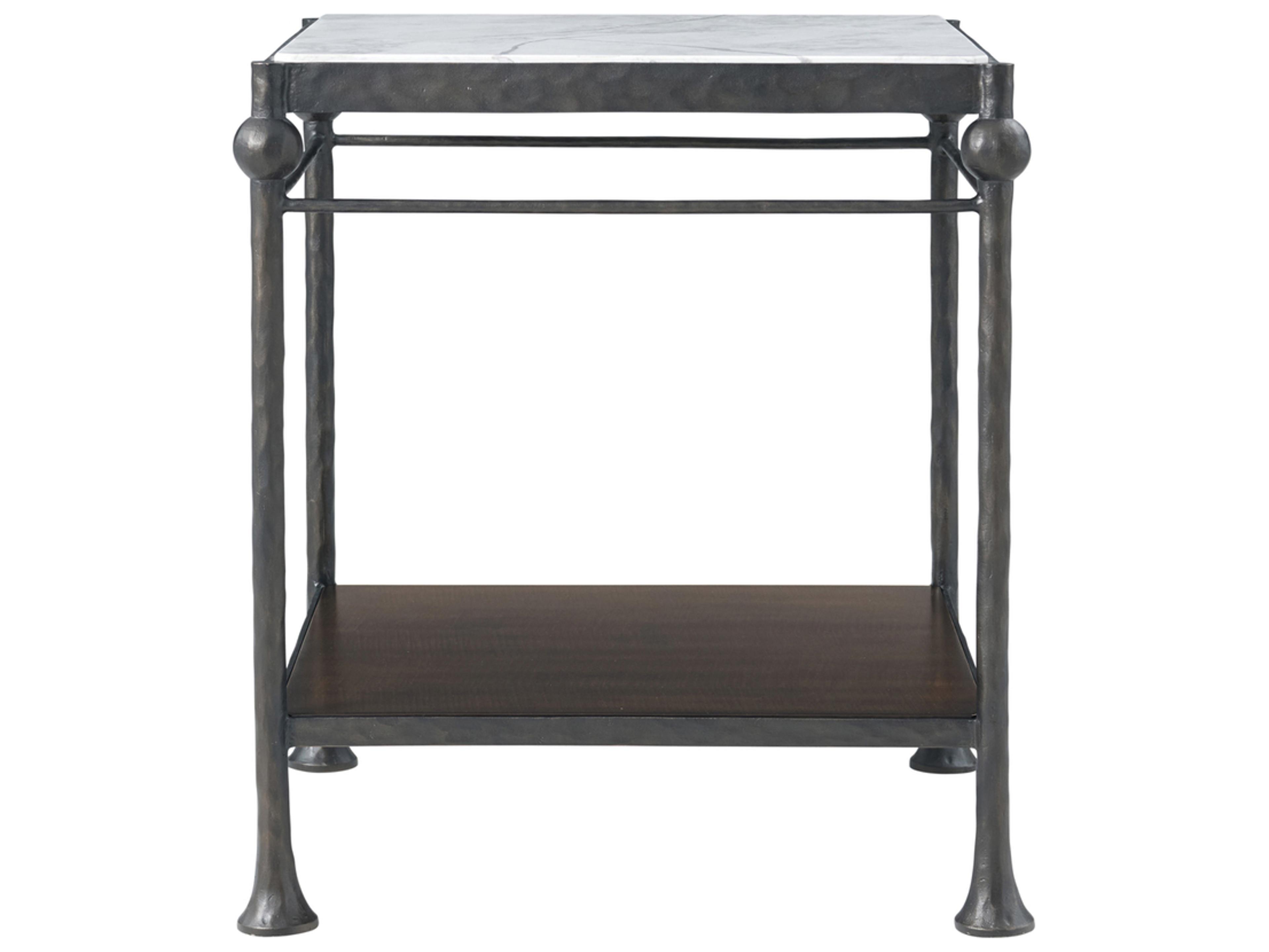 Theodore Alexander Spencer London Square Marble End Table