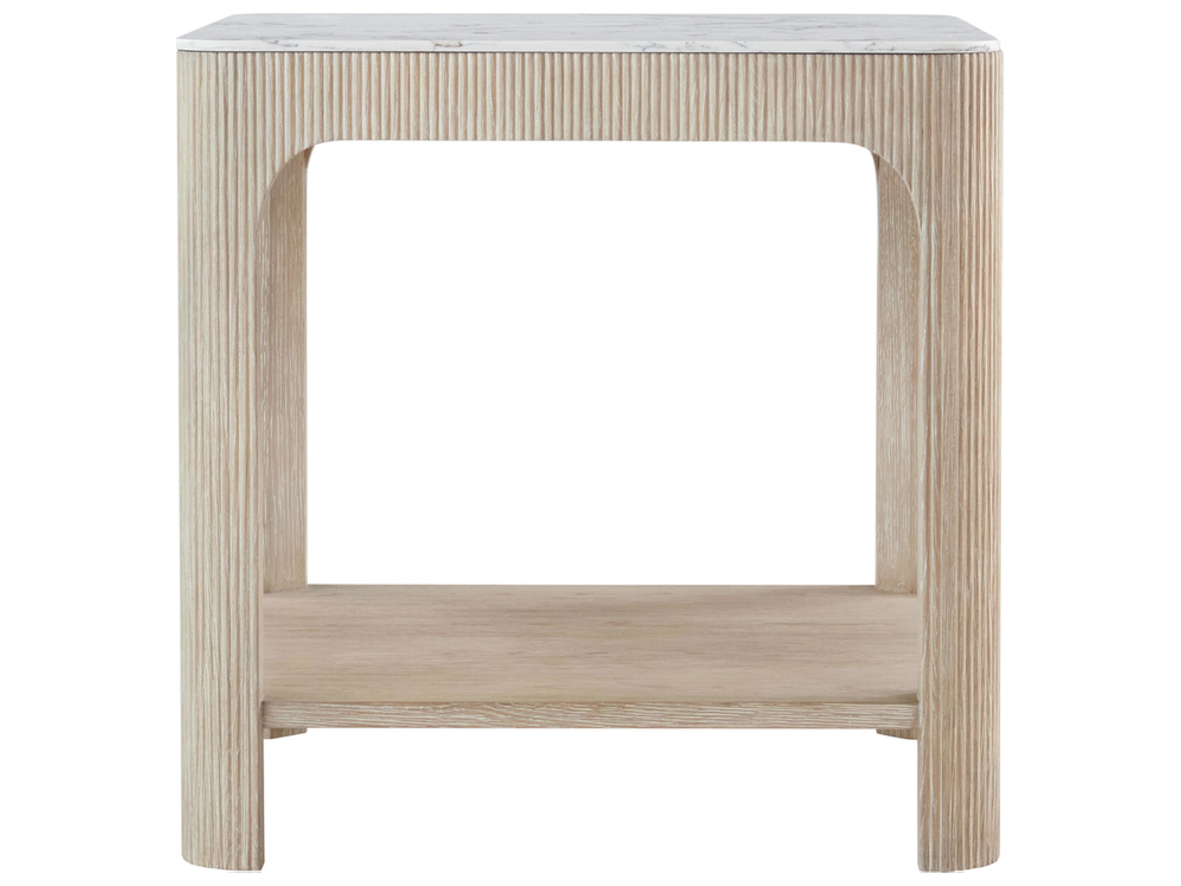 Theodore Alexander Horizon Square Faux Marble End Table