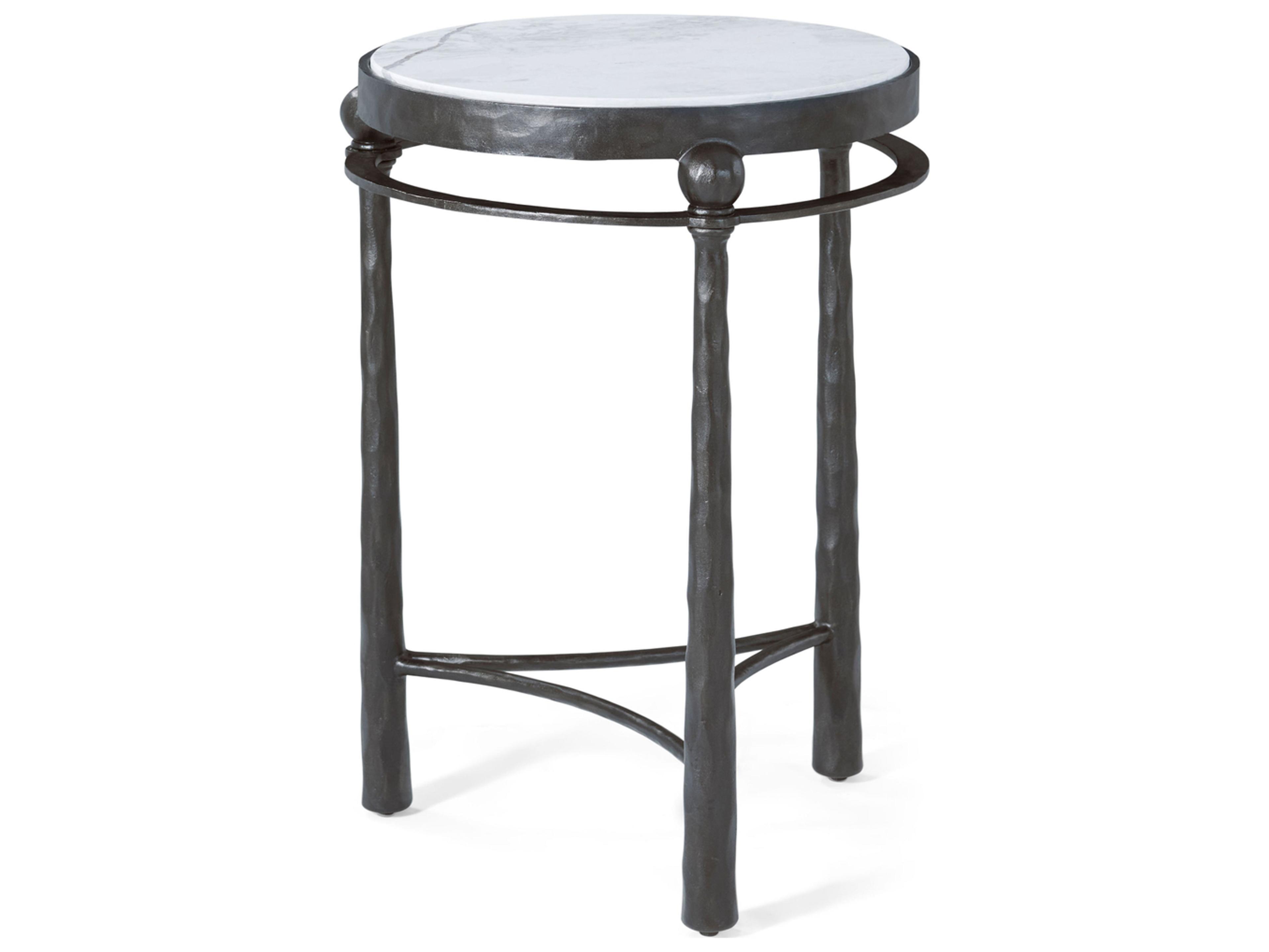 Spencer London Round Marble End Table