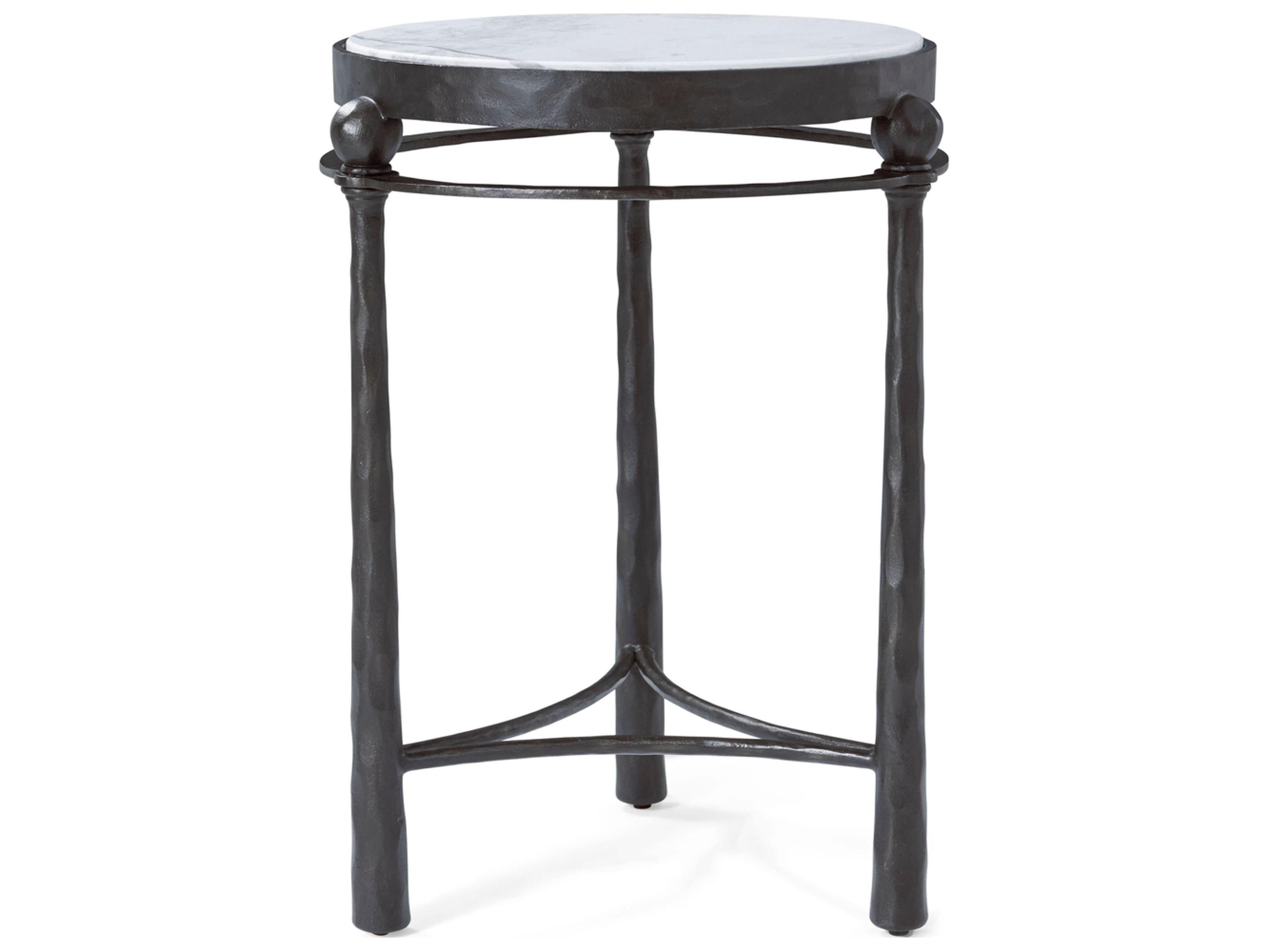 Theodore Alexander Spencer London Round Marble End Table