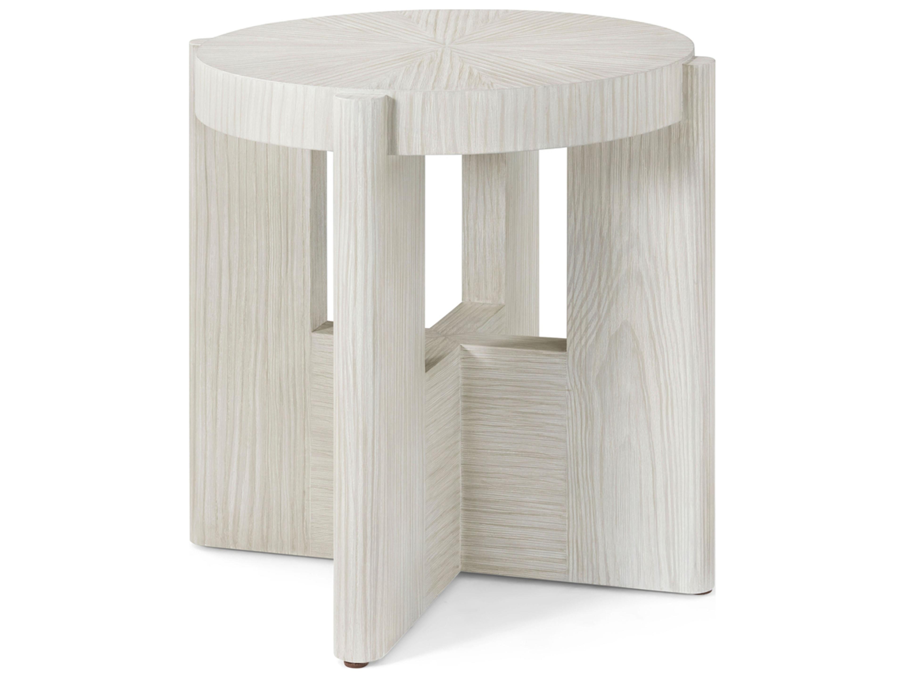 Urbane Round Wood End Table