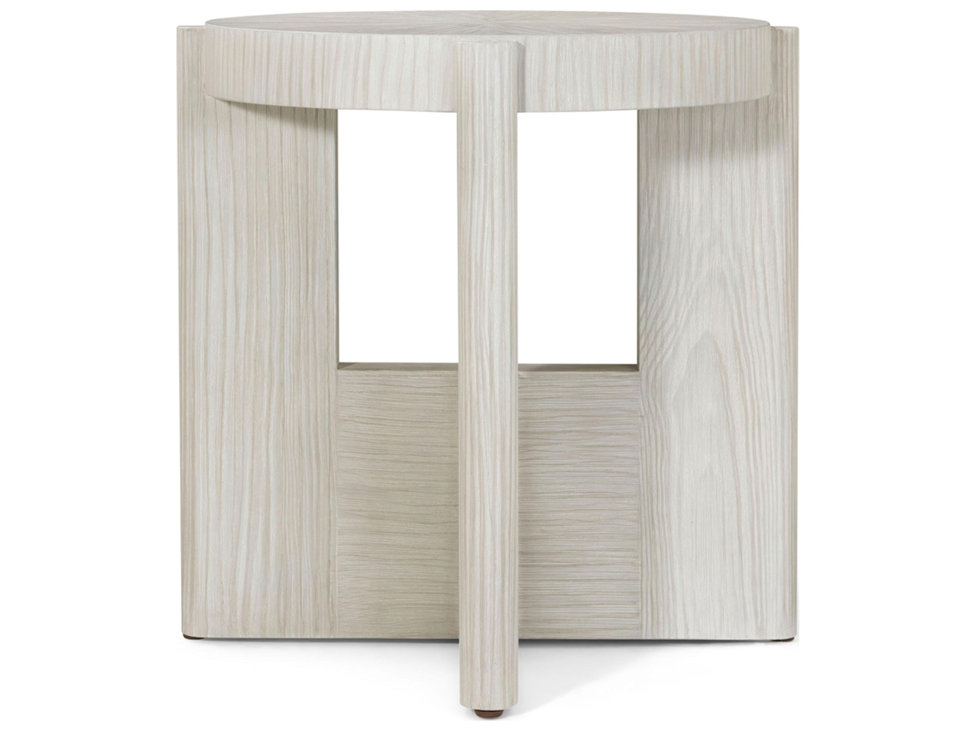 Theodore Alexander Urbane Round Wood End Table