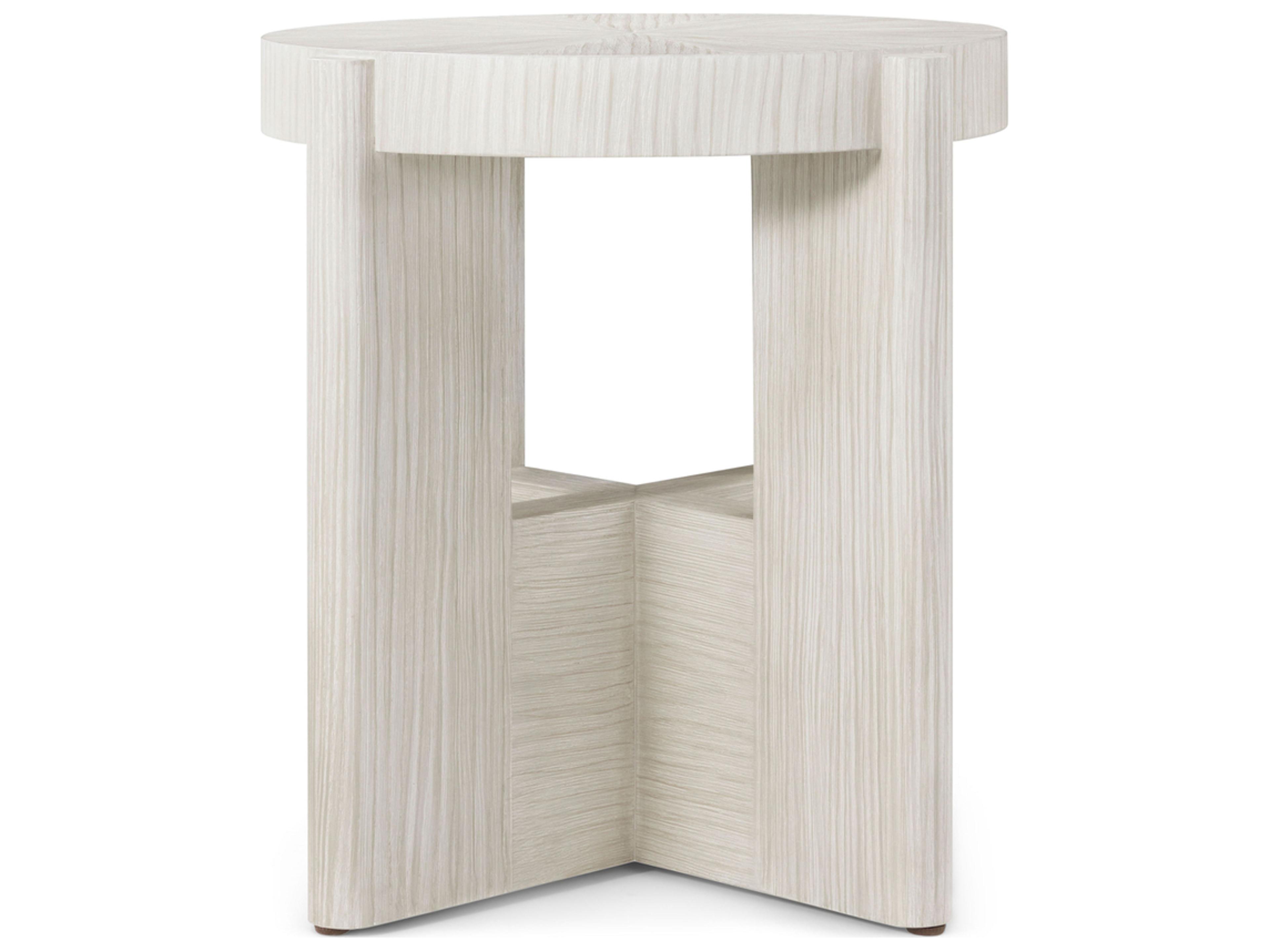 Theodore Alexander Urbane Round Wood End Table