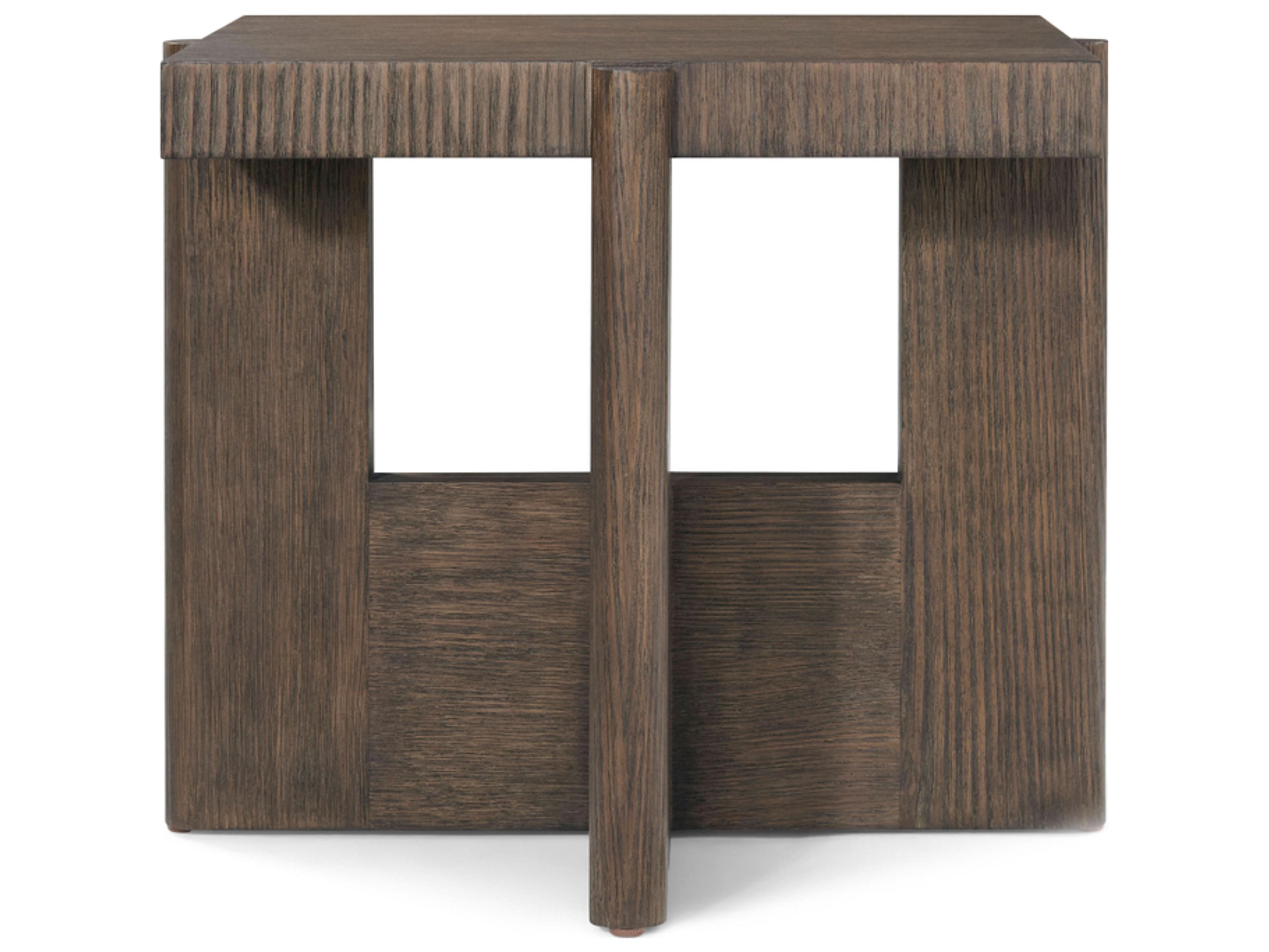 Theodore Alexander Urbane Square Wood End Table