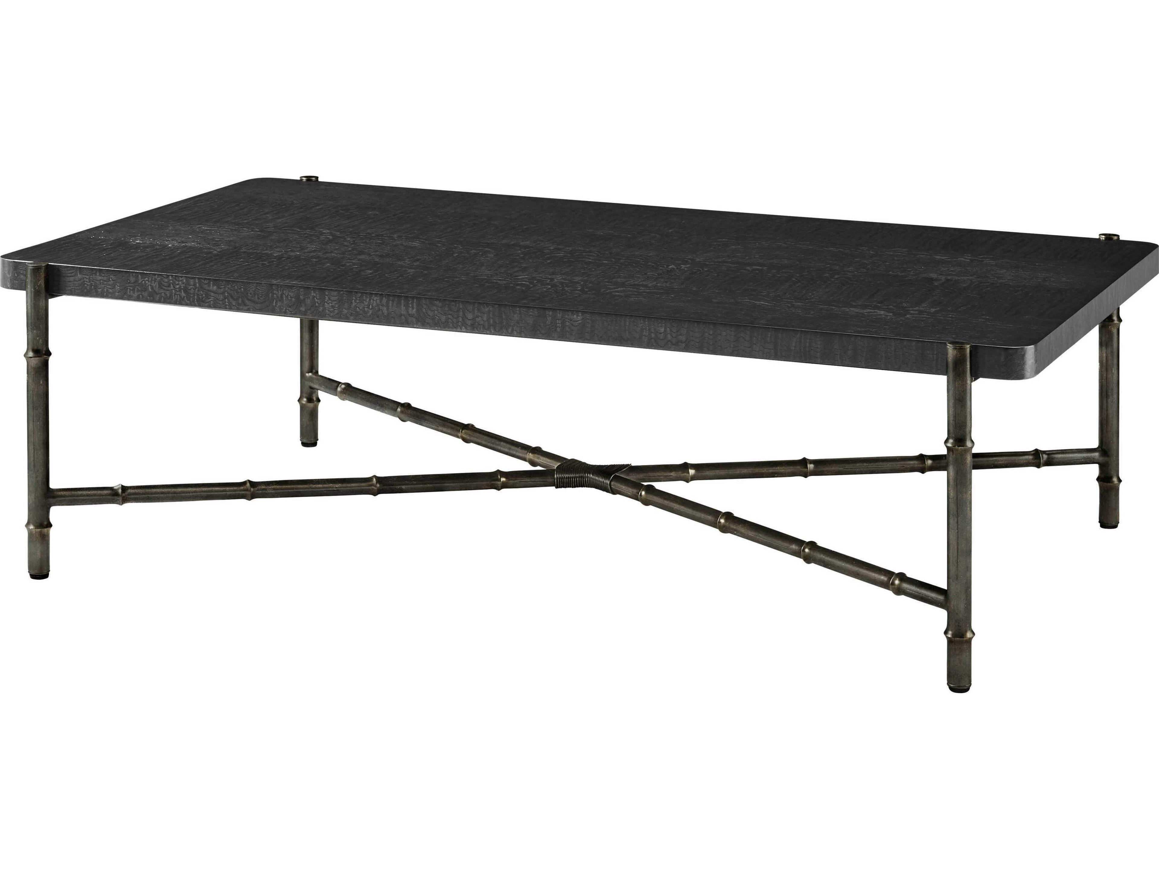 Kesden Rectangular Wood Silent Black Coffee Table