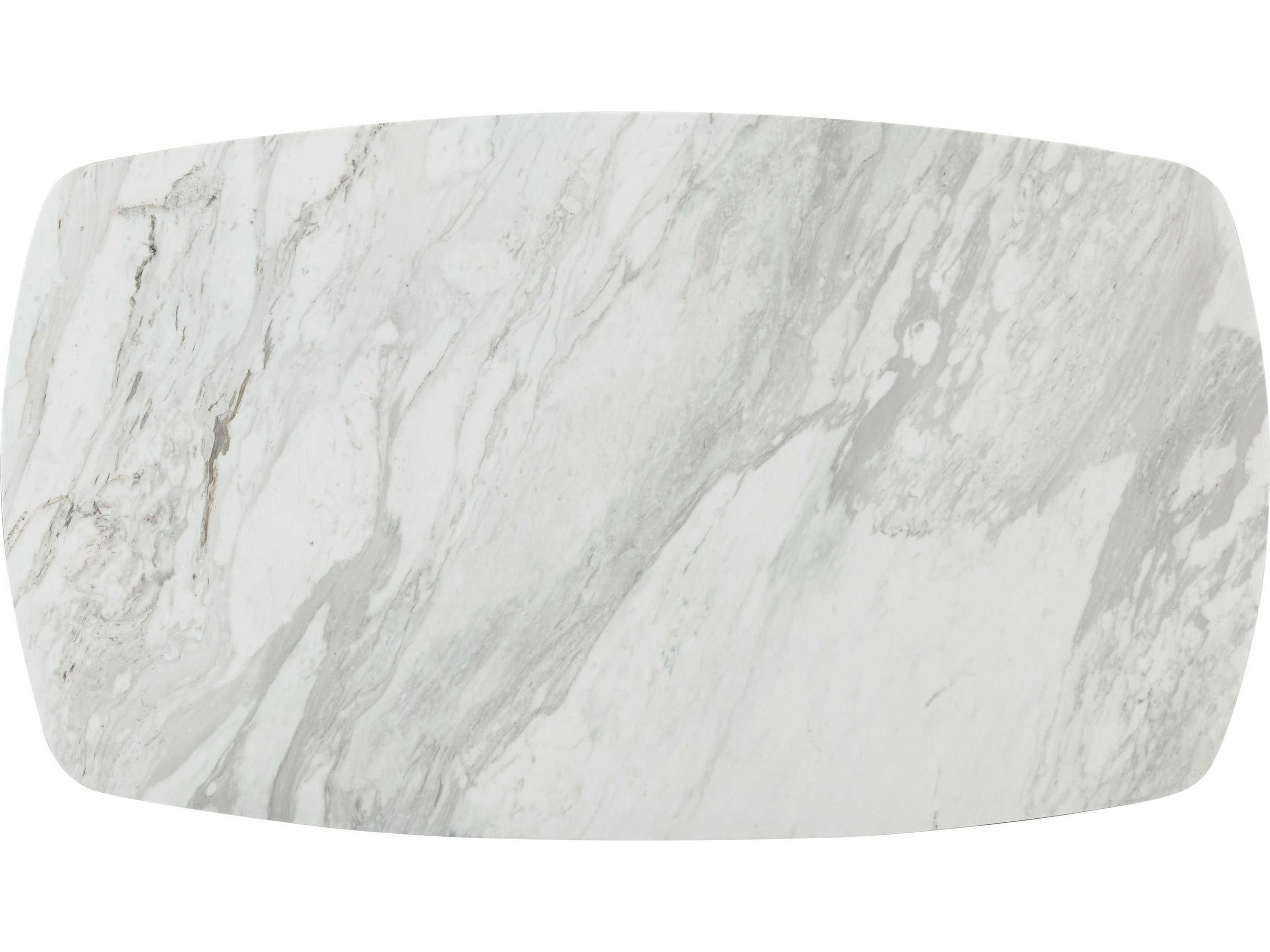 Theodore Alexander Repose Rectangular Marble Charcoal Oak Coffee Table