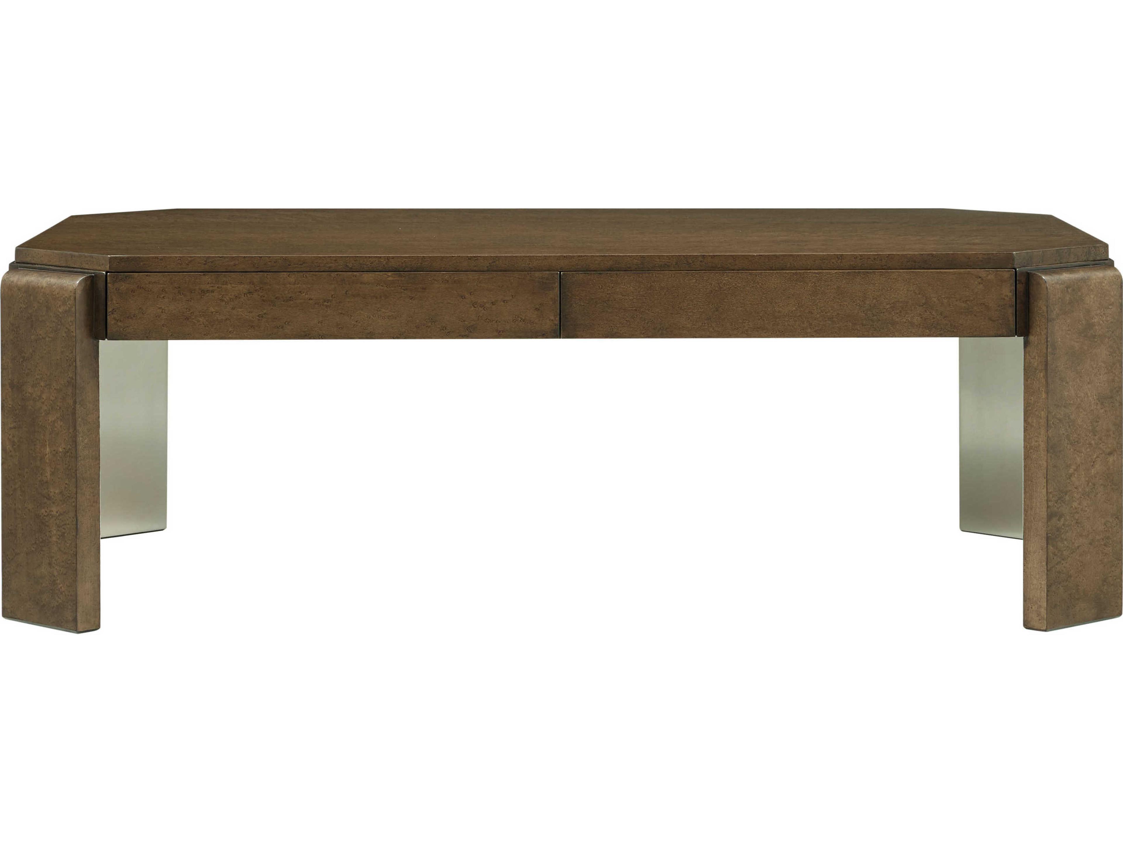 Theodore Alexander Origins Rectangular Wood Landmark Coffee Table