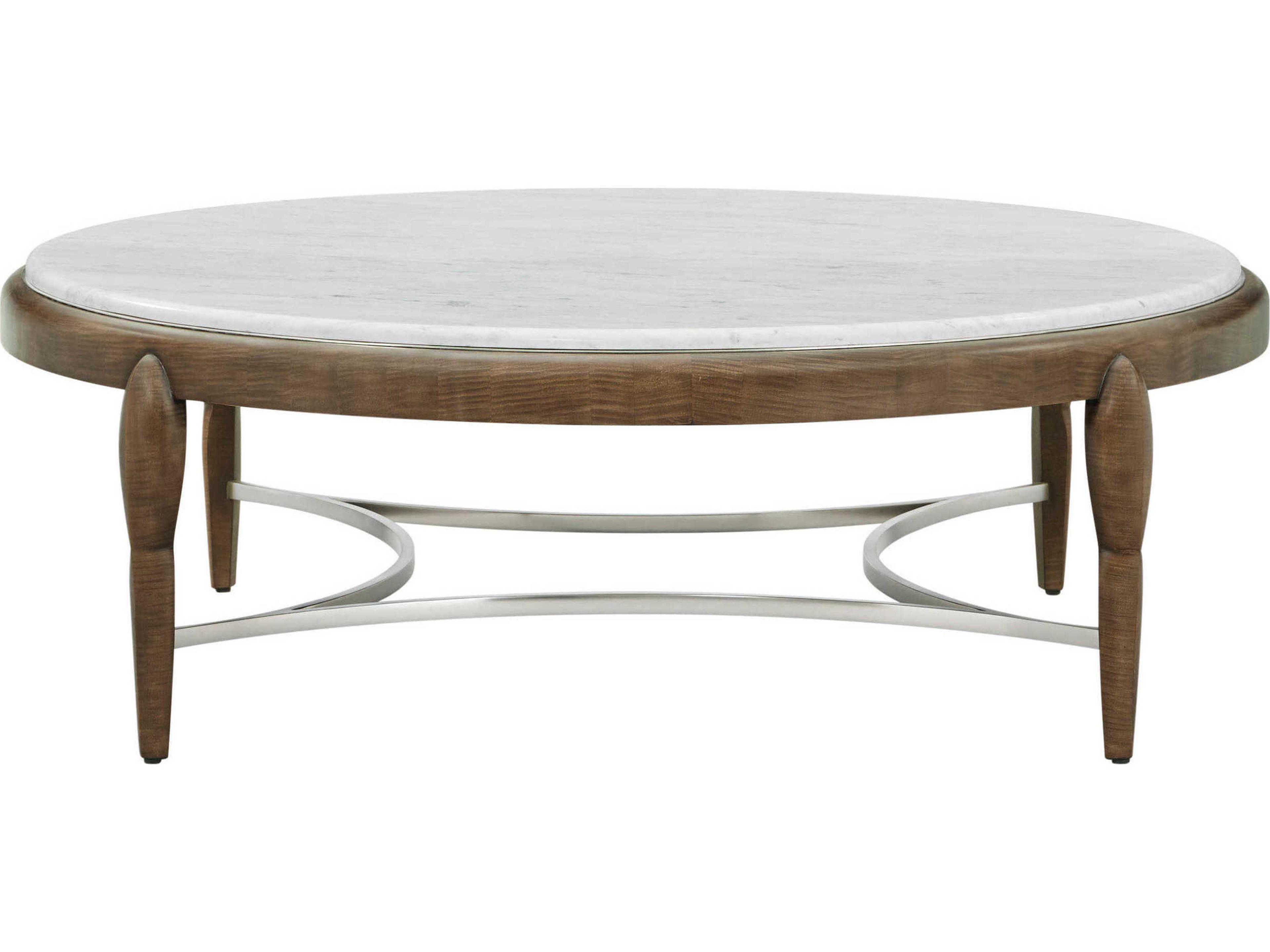 Theodore Alexander Origins Round Marble Landmark Coffee Table
