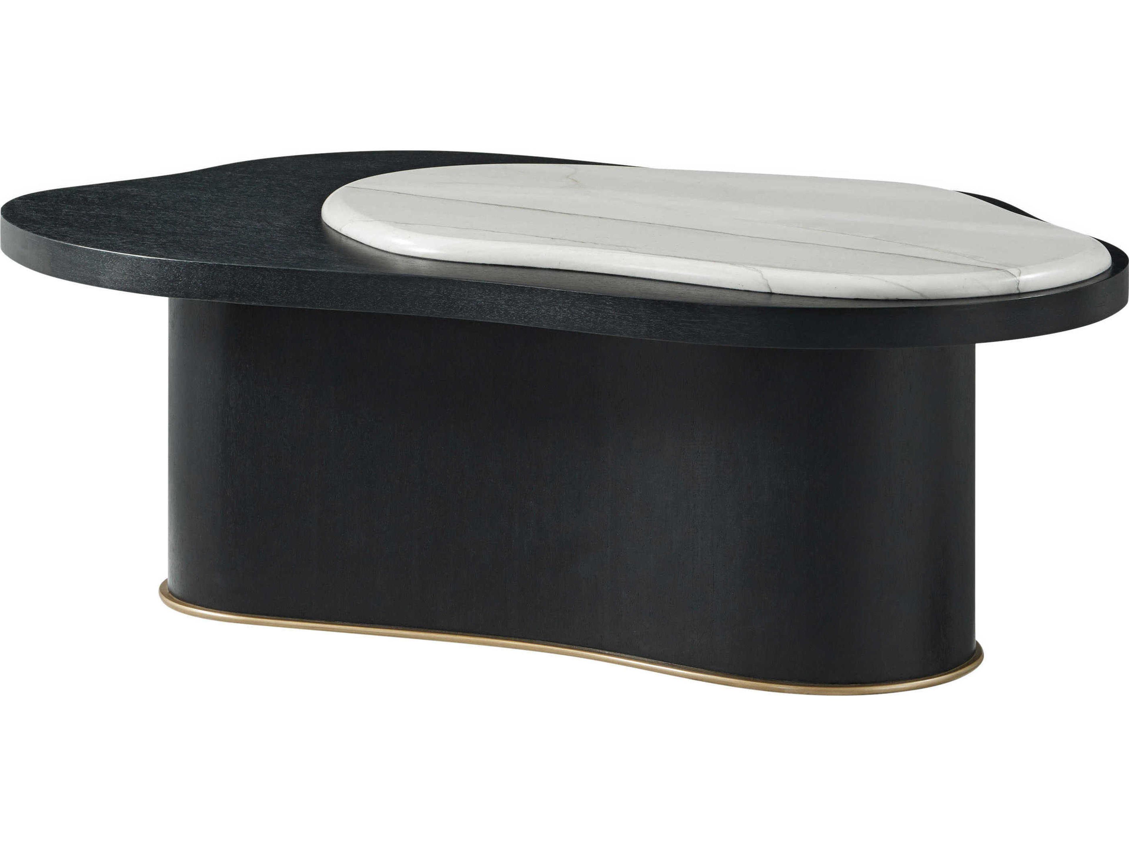 Ta Originals Marble Black Lacquer Coffee Table