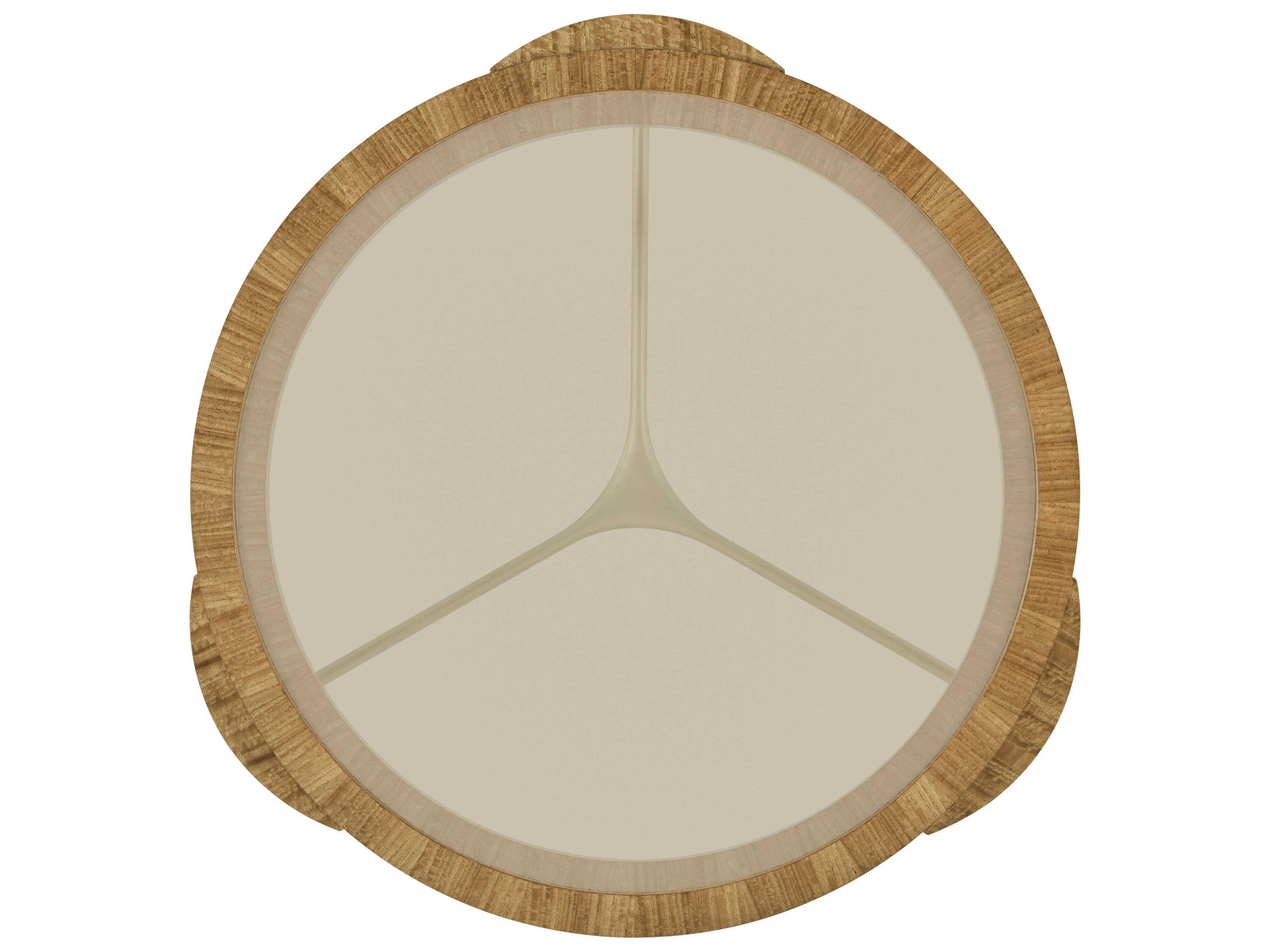 Theodore Alexander Ta Originals Round Glass Plaza Coffee Table