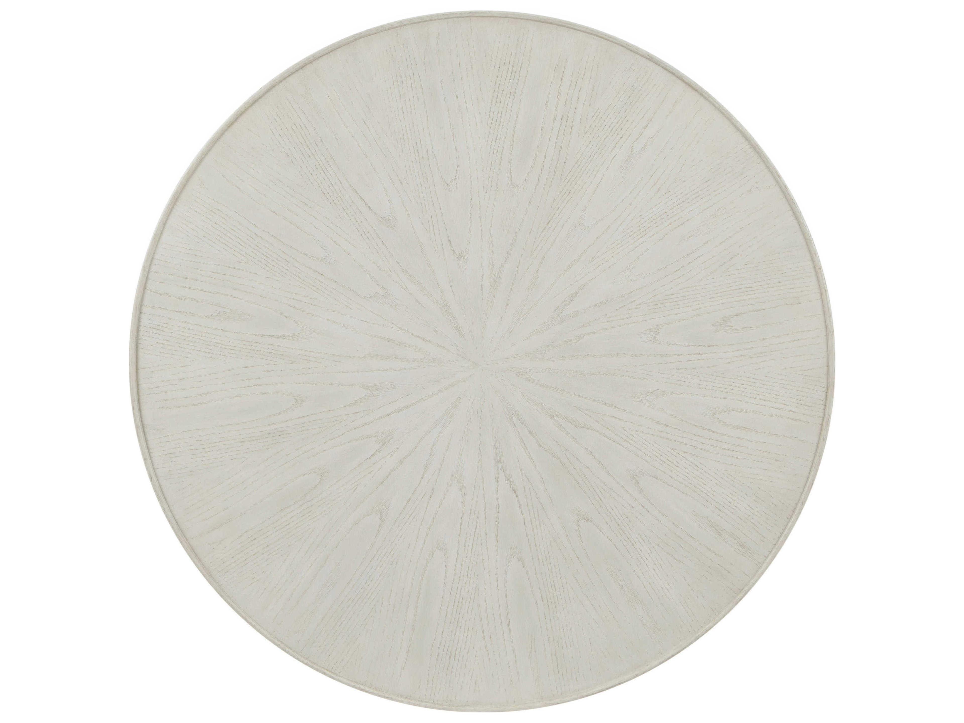 Theodore Alexander Surrey Grey Round Wood Coffee Table