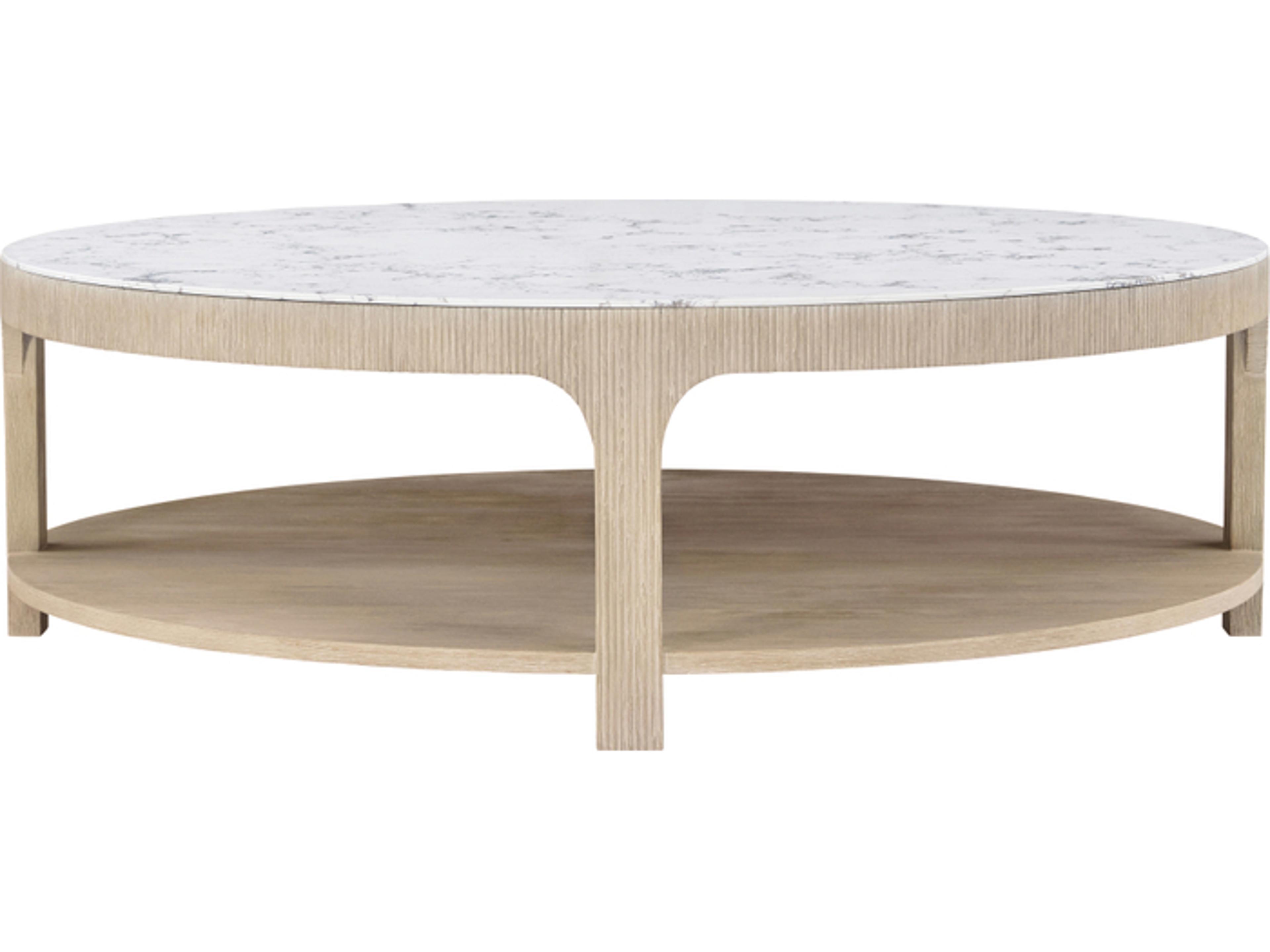 Theodore Alexander Horizon Round Marble Coffee Table