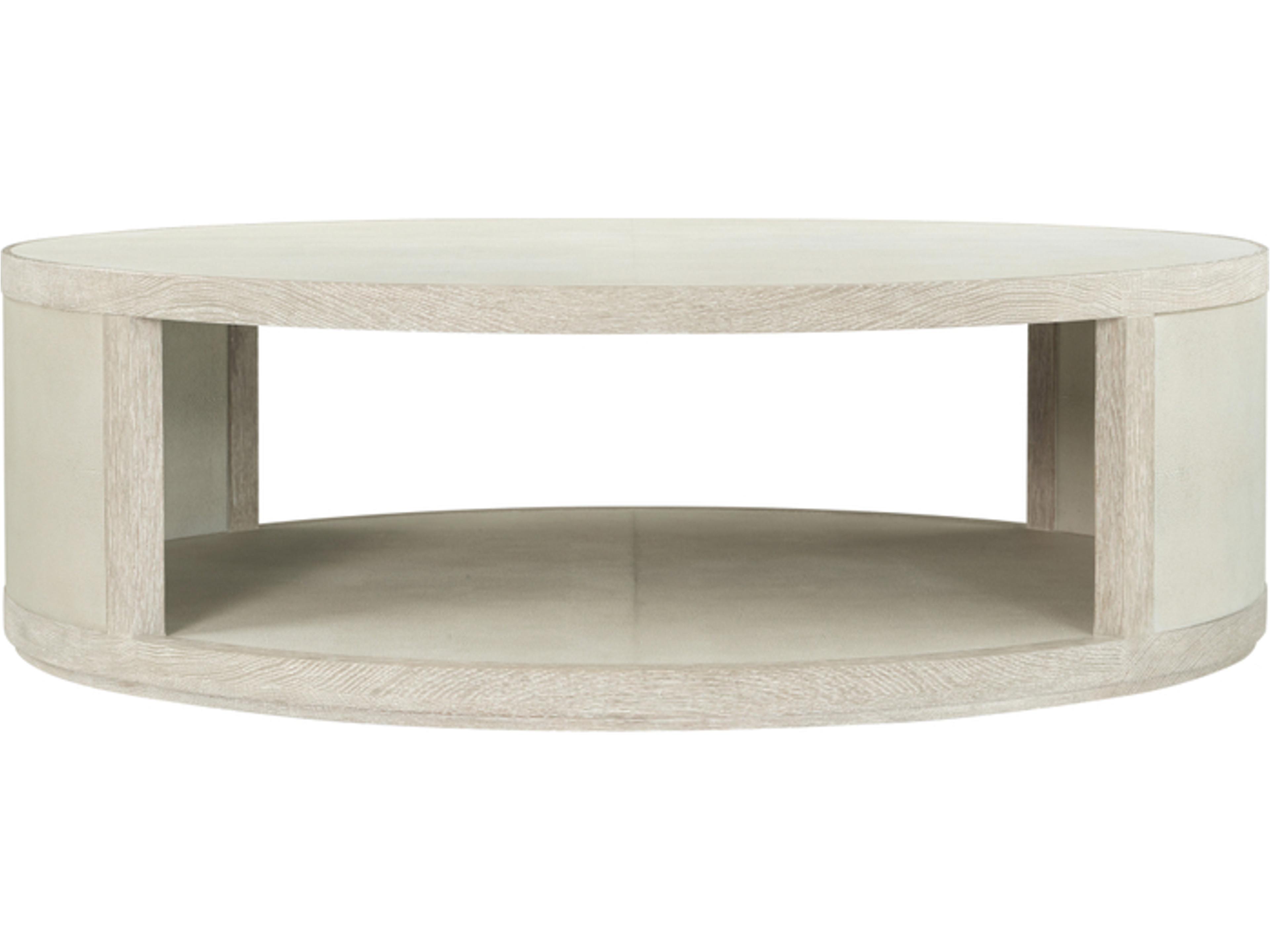 Theodore Alexander Maxwell Round Wood Coffee Table