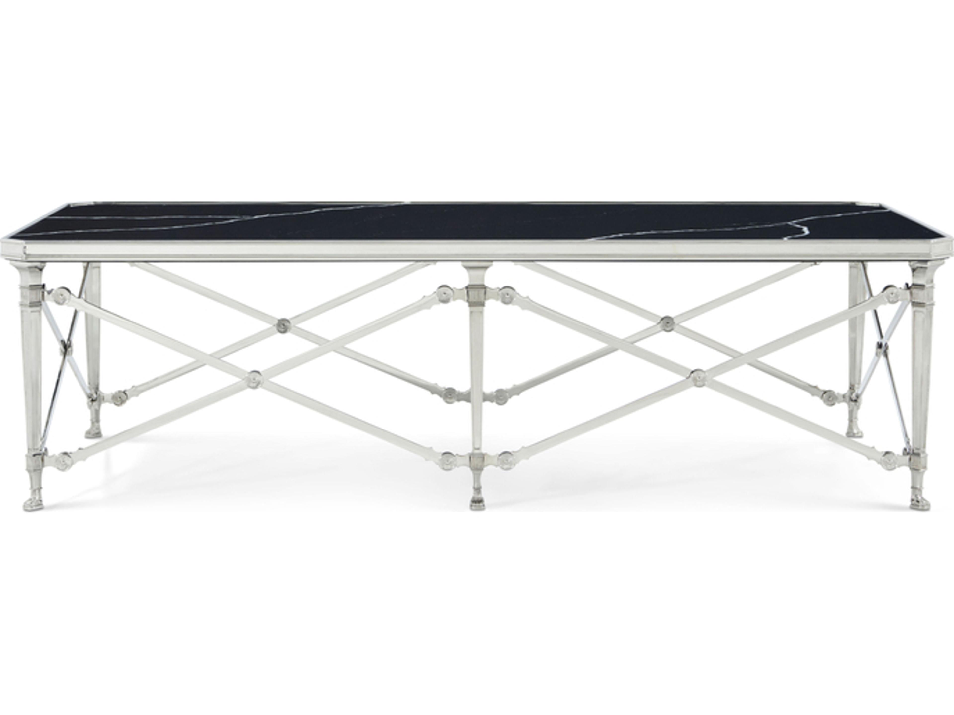 Theodore Alexander Spencer London Rectangular Marble Coffee Table