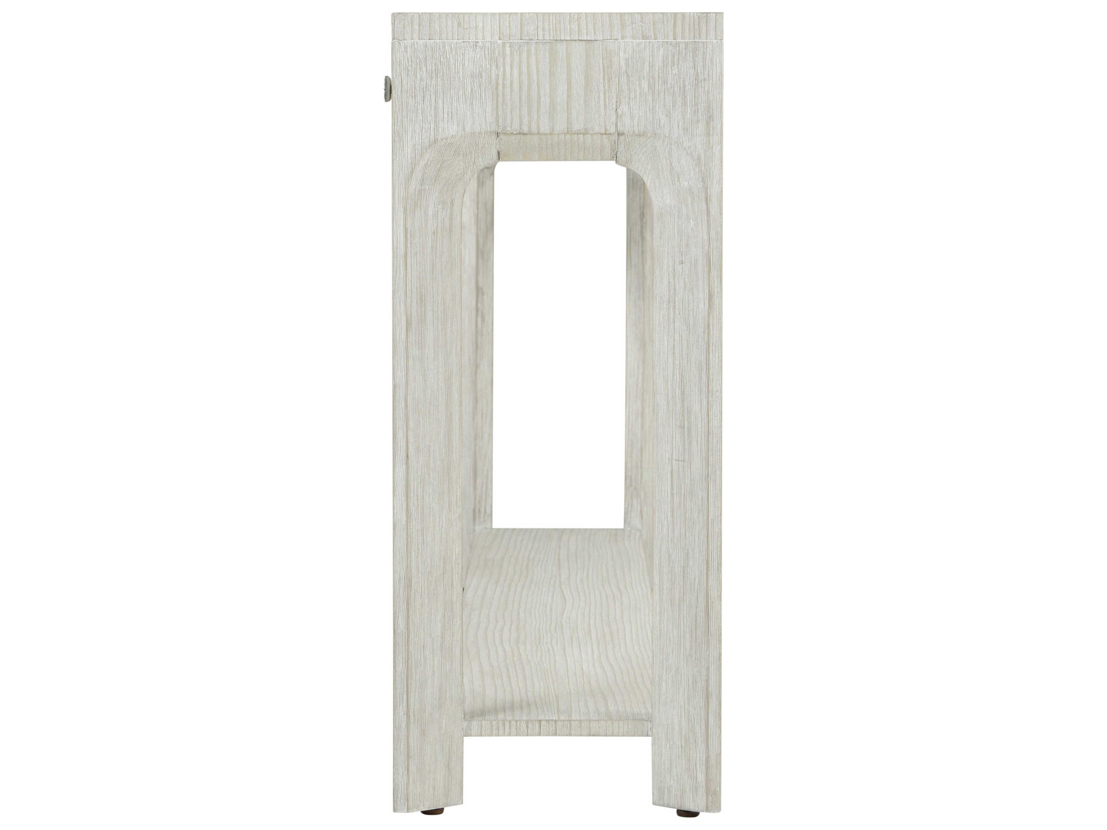 Theodore Alexander Breeze Rectangular Wood Sea Salt Breeze Two Drawer Console Table