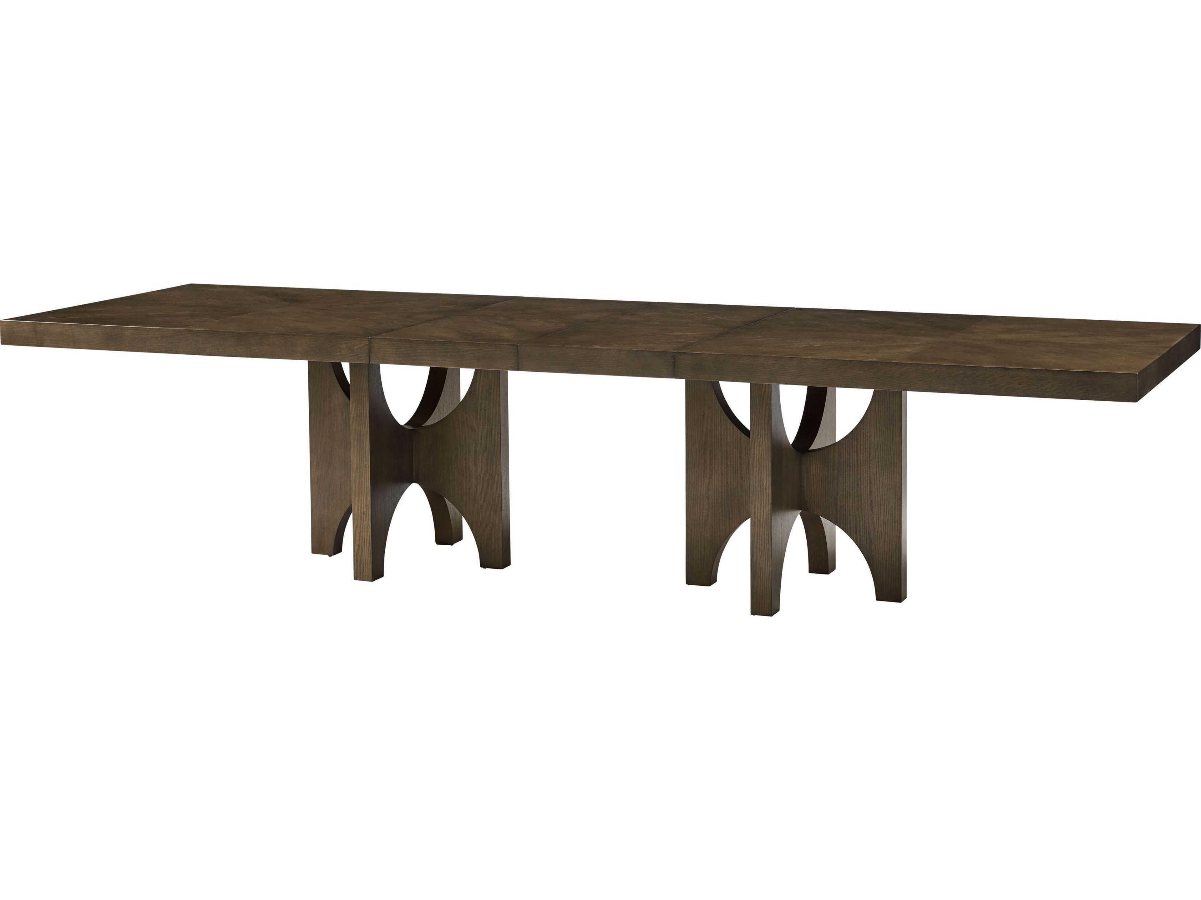 Theodore Alexander Catalina Rectangular Wood Earth Extending Dining Table