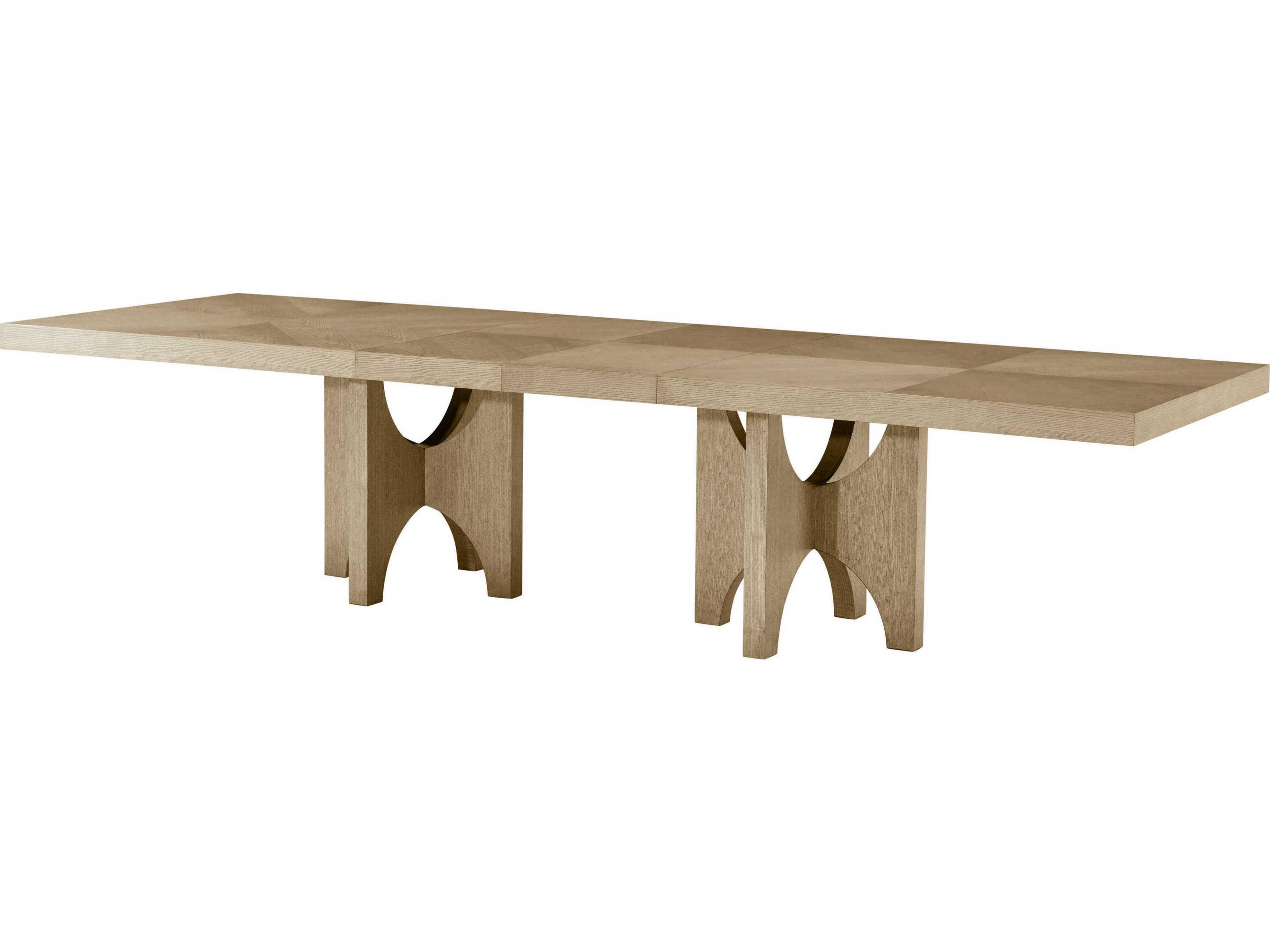 Catalina Rectangular Wood Dune Extending Dining Table