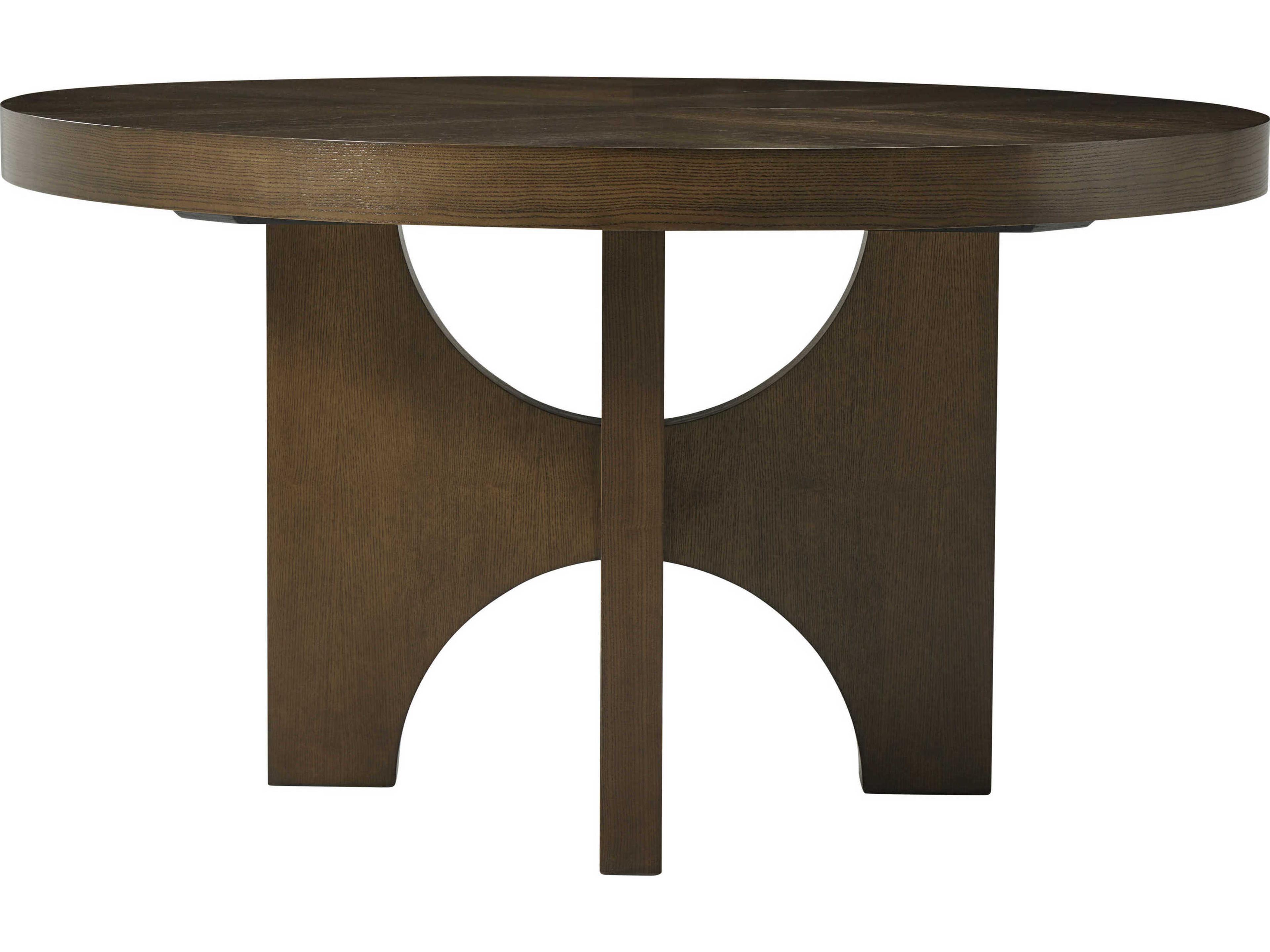 Theodore Alexander Catalina Round Wood Earth Extending Dining Table