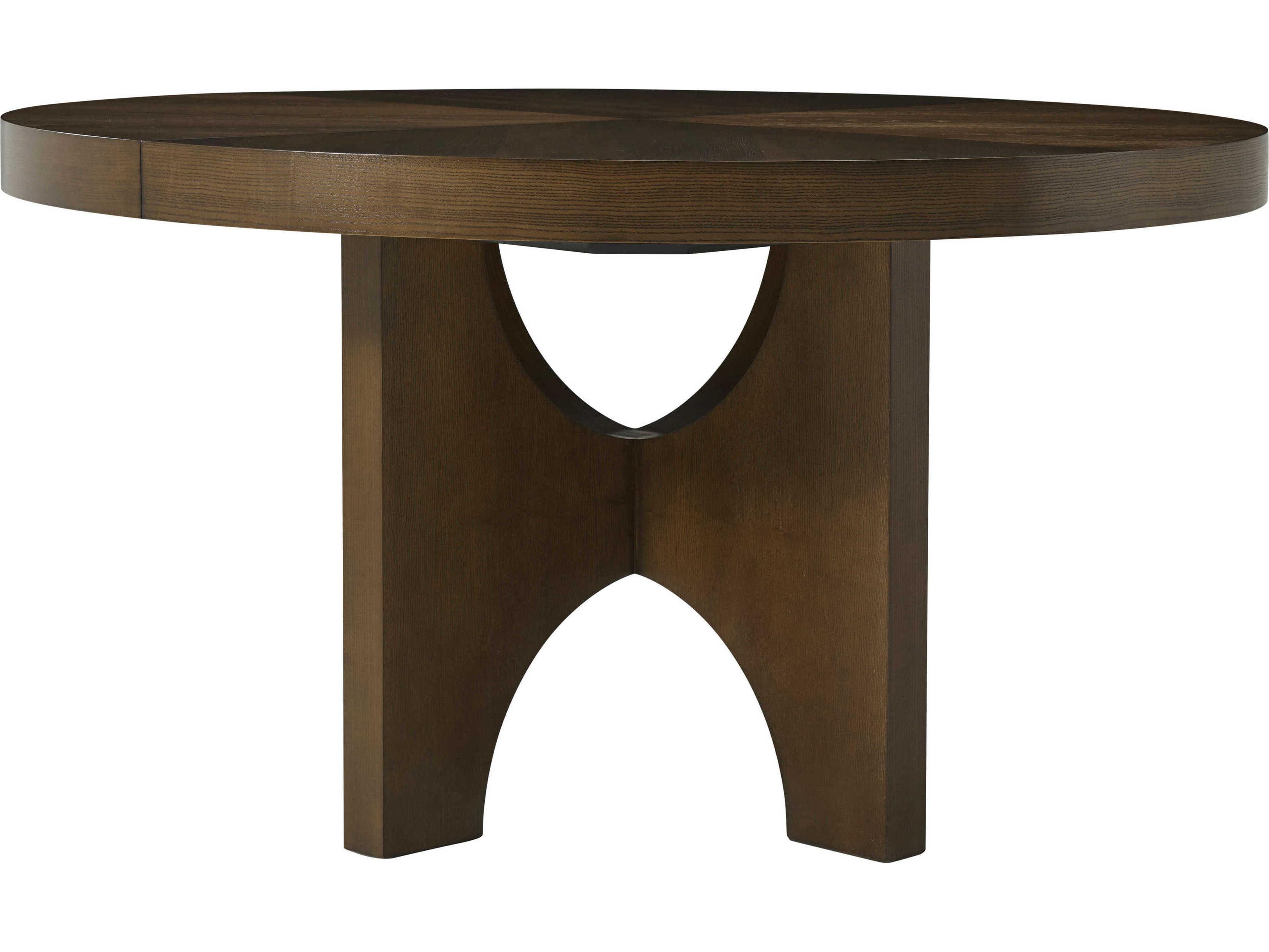 Theodore Alexander Catalina Round Wood Earth Extending Dining Table