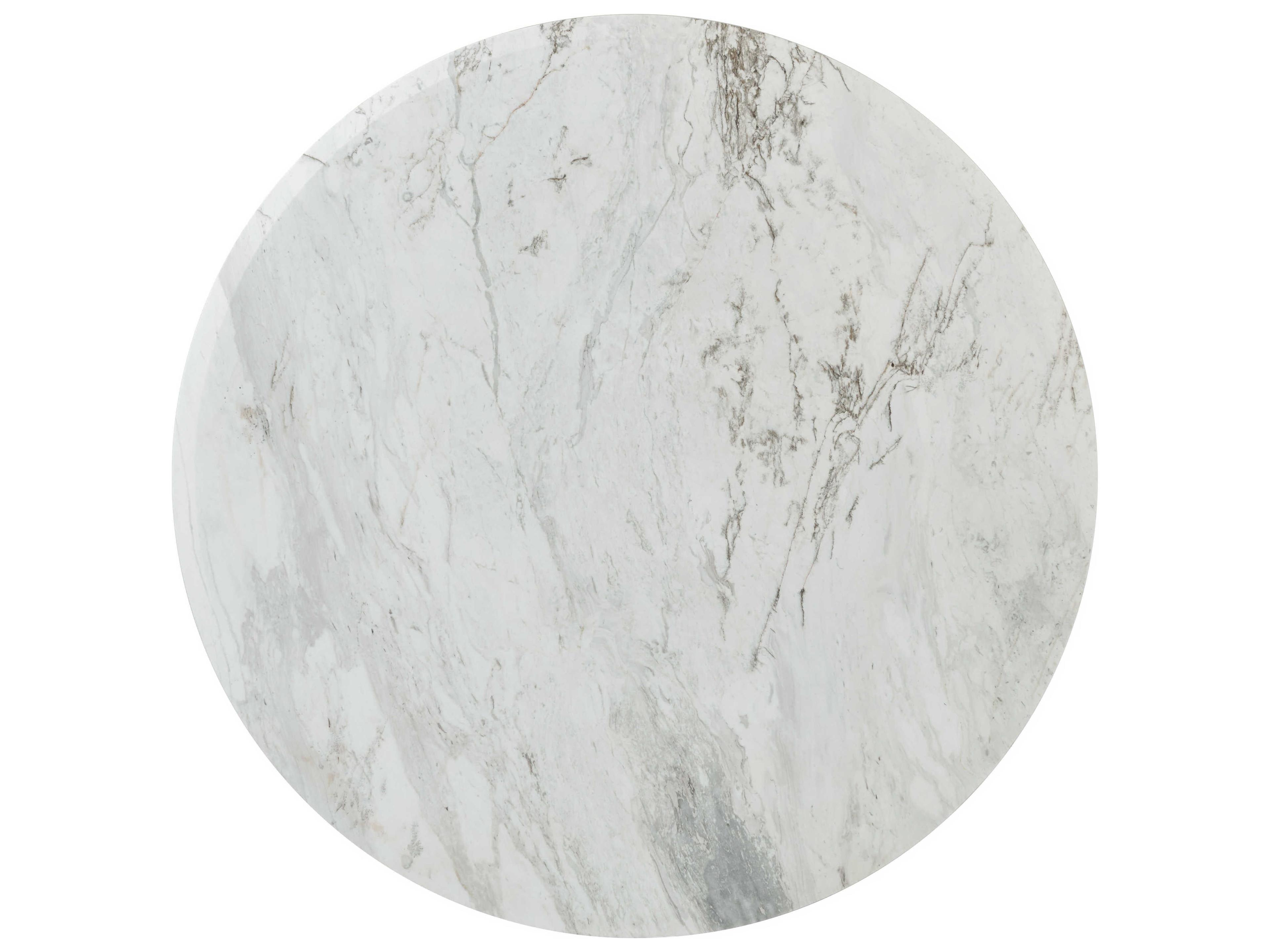 Theodore Alexander Repose Round Marble Charcoal Oak Dining Table