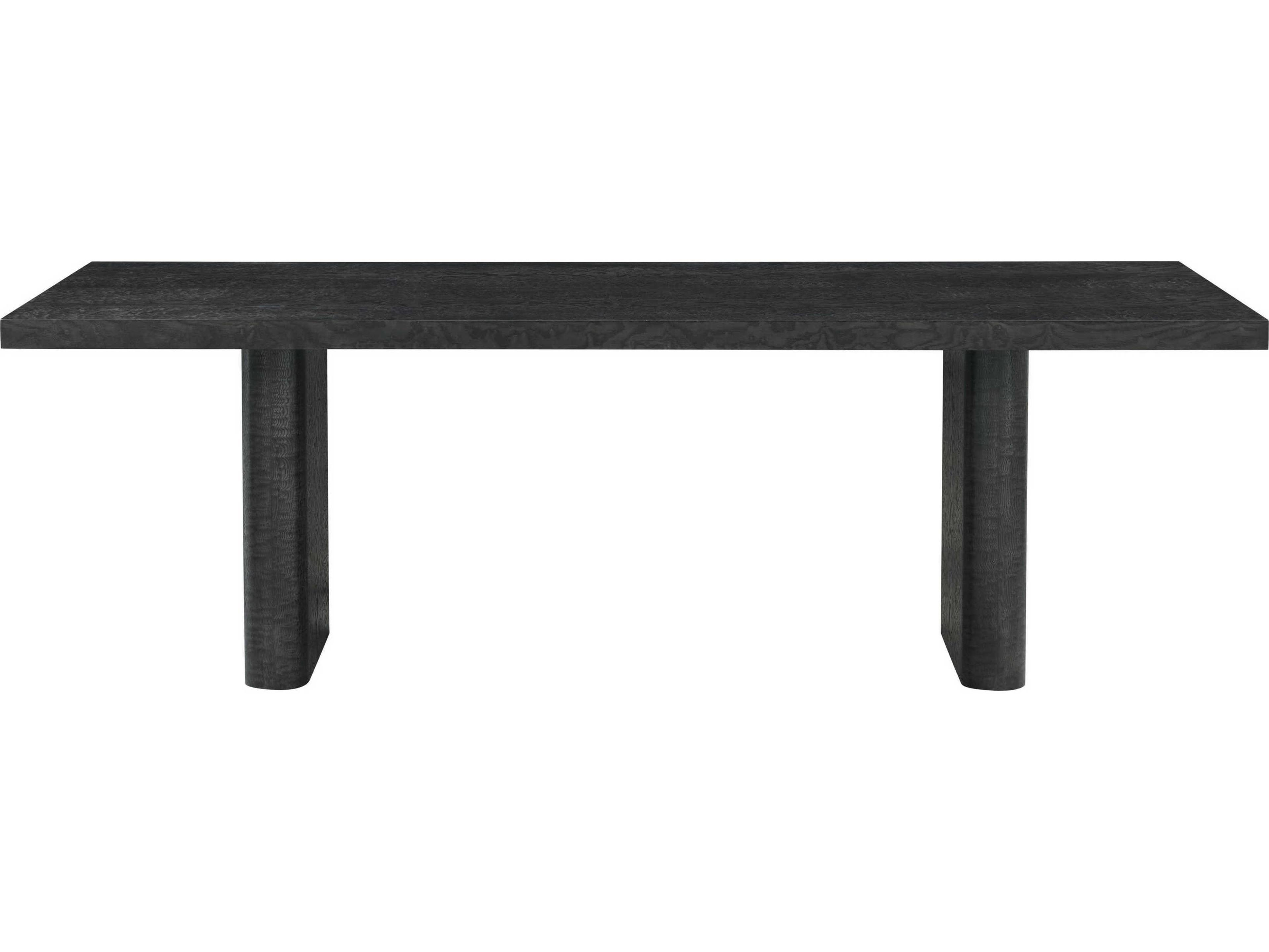 Theodore Alexander Kesden Rectangular Wood Silent Black Dining Table