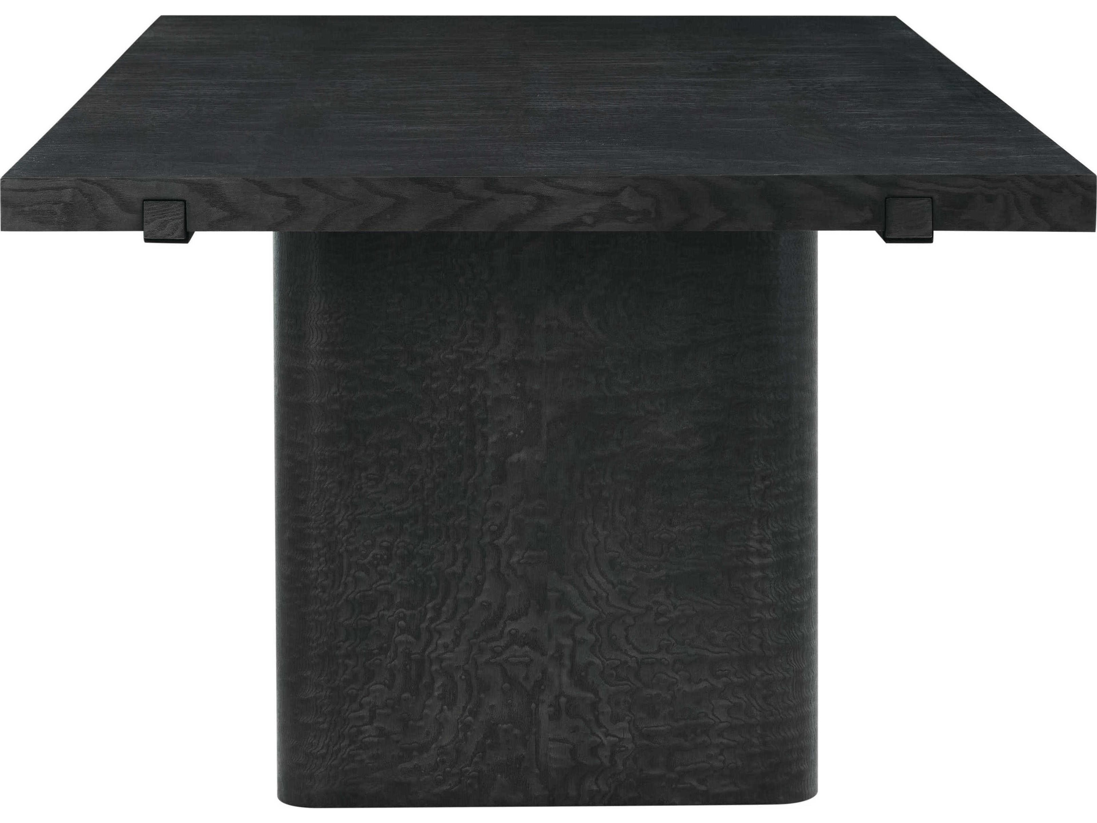 Theodore Alexander Kesden Rectangular Wood Silent Black Dining Table
