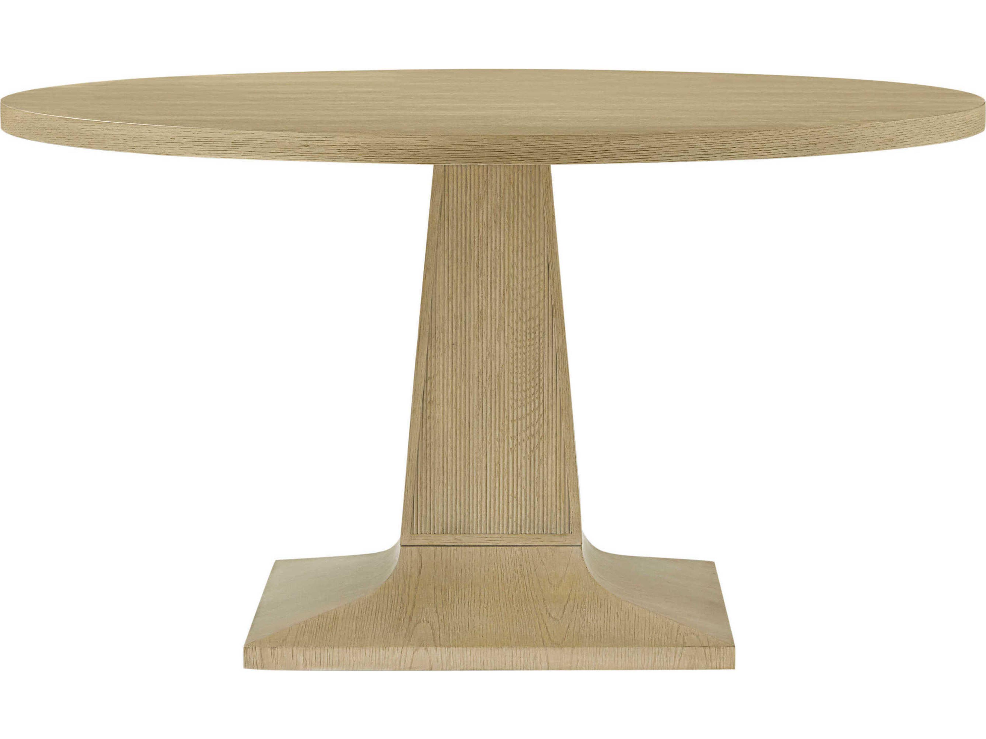 Theodore Alexander Balboa Round Wood Coastal Grey Dining Table