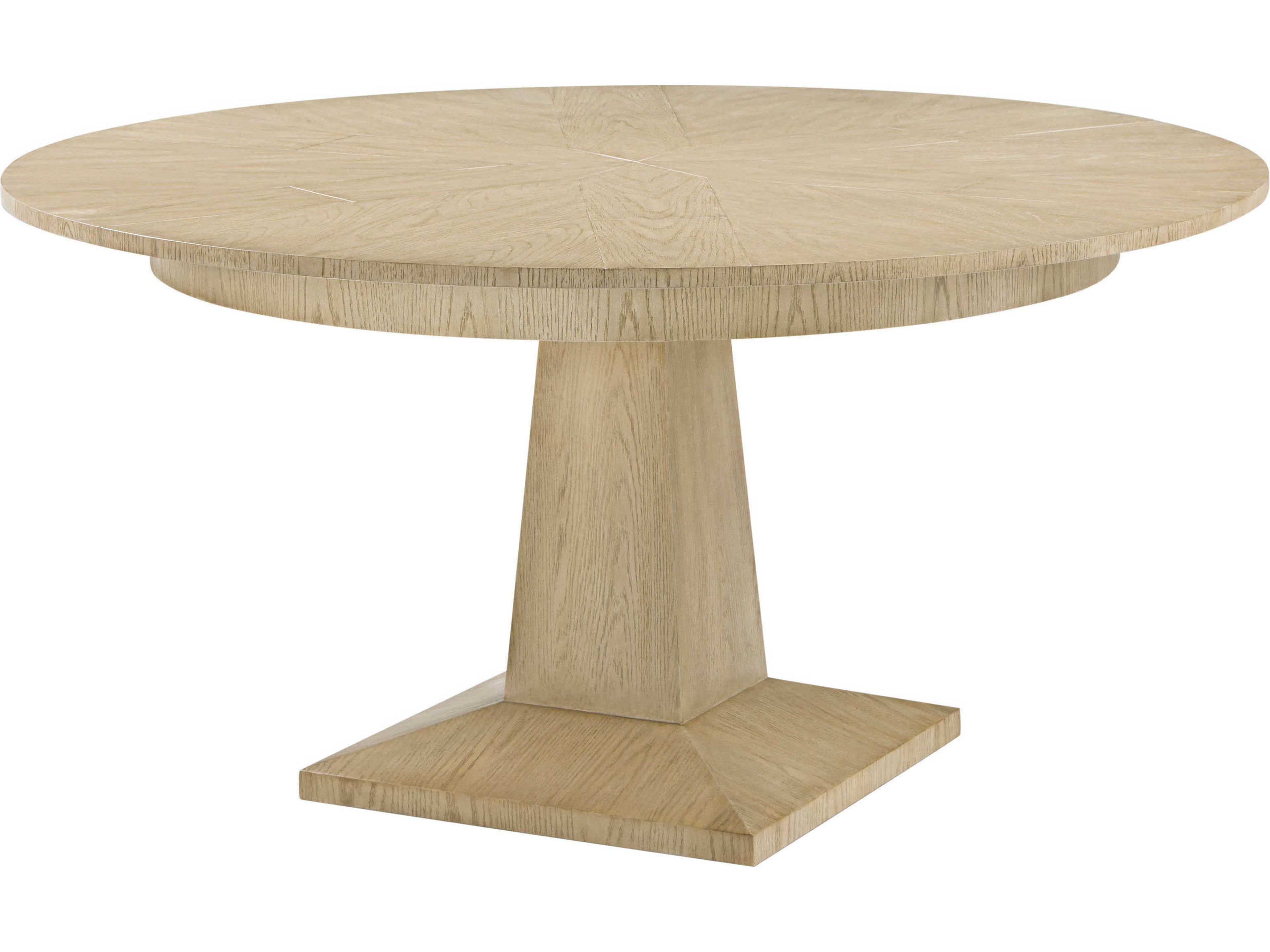 Balboa Round Wood Coastal Grey Jupe Dining Table
