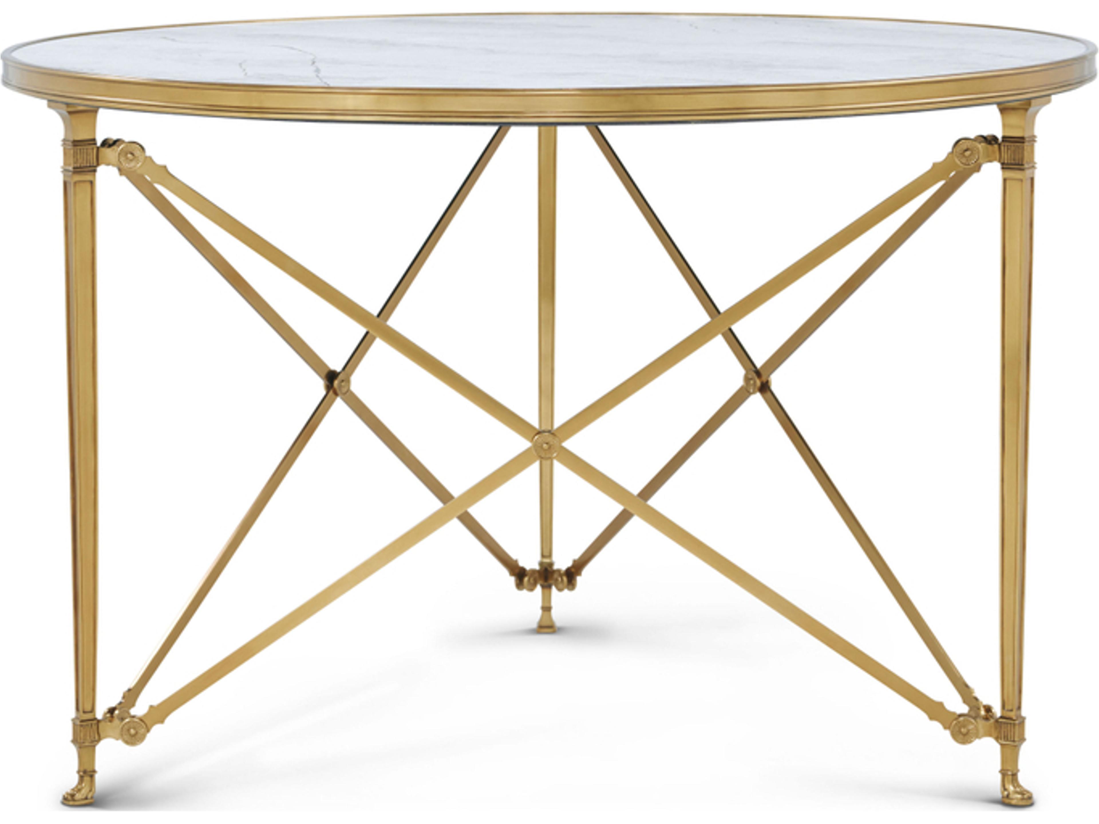 Theodore Alexander Spencer London Round Marble Coffee Table