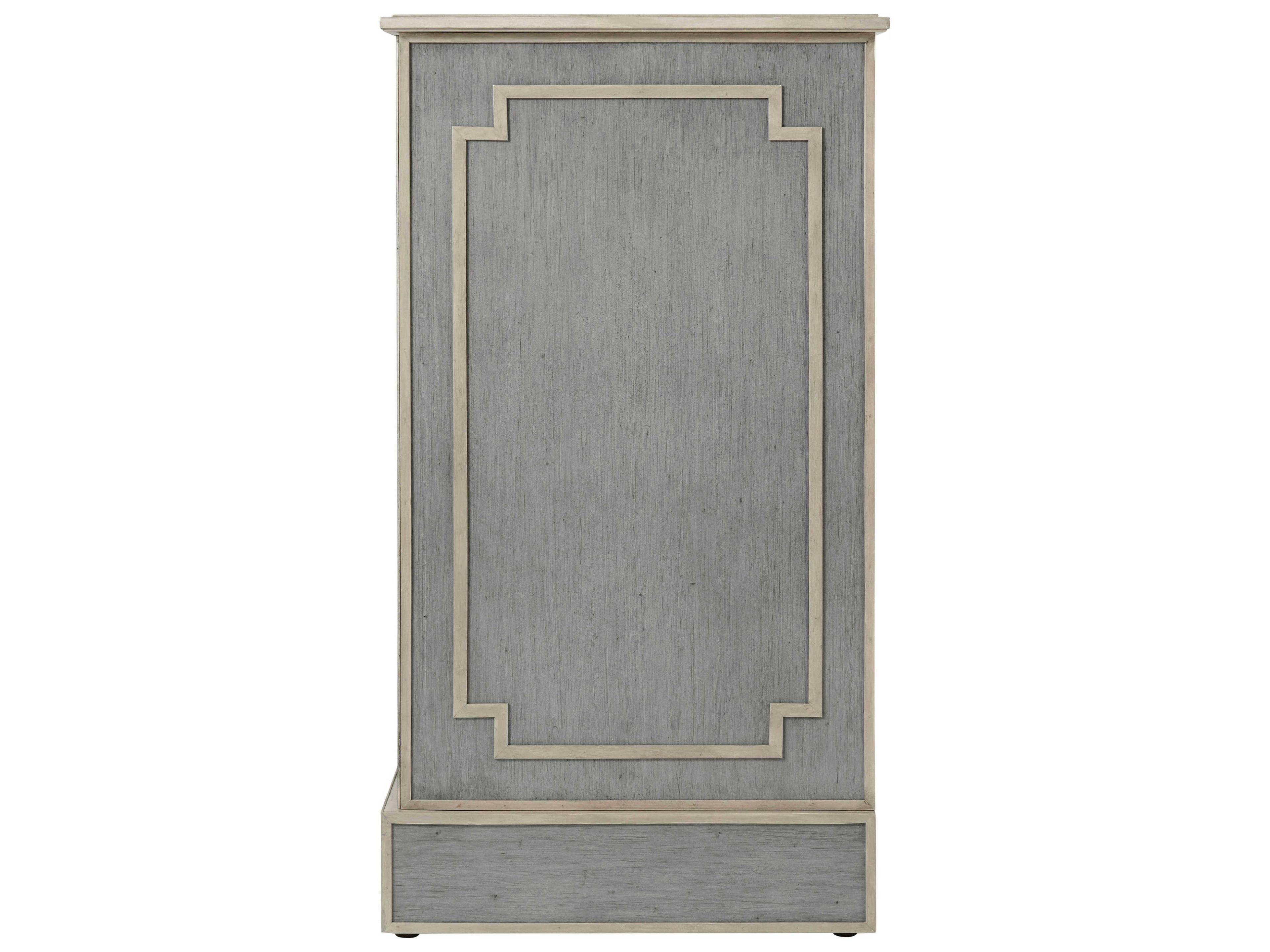 Theodore Alexander Ta - Morning Room Gray Solid Wood Double Dresser
