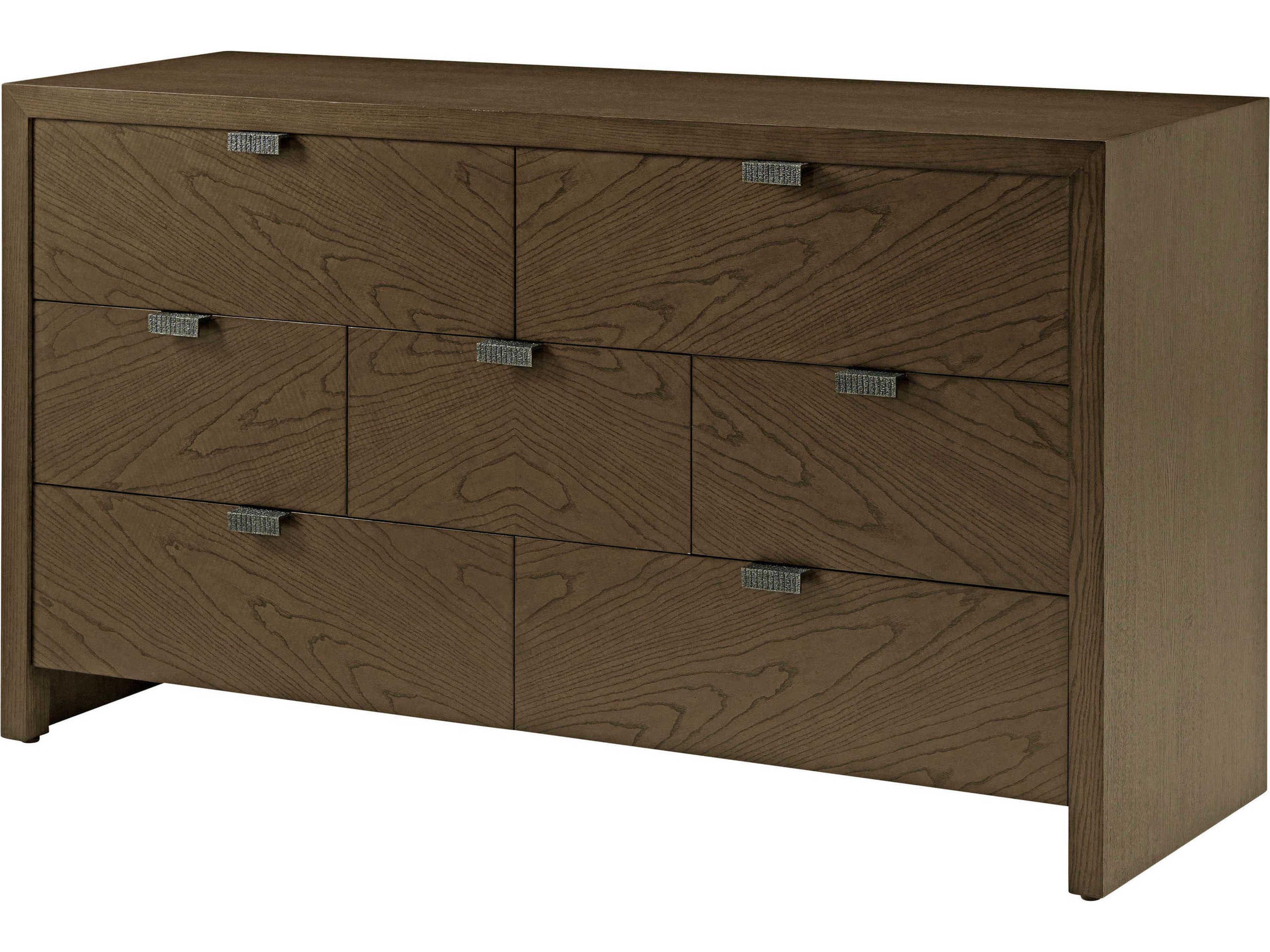 Catalina 7-Drawers Brown Double Dresser