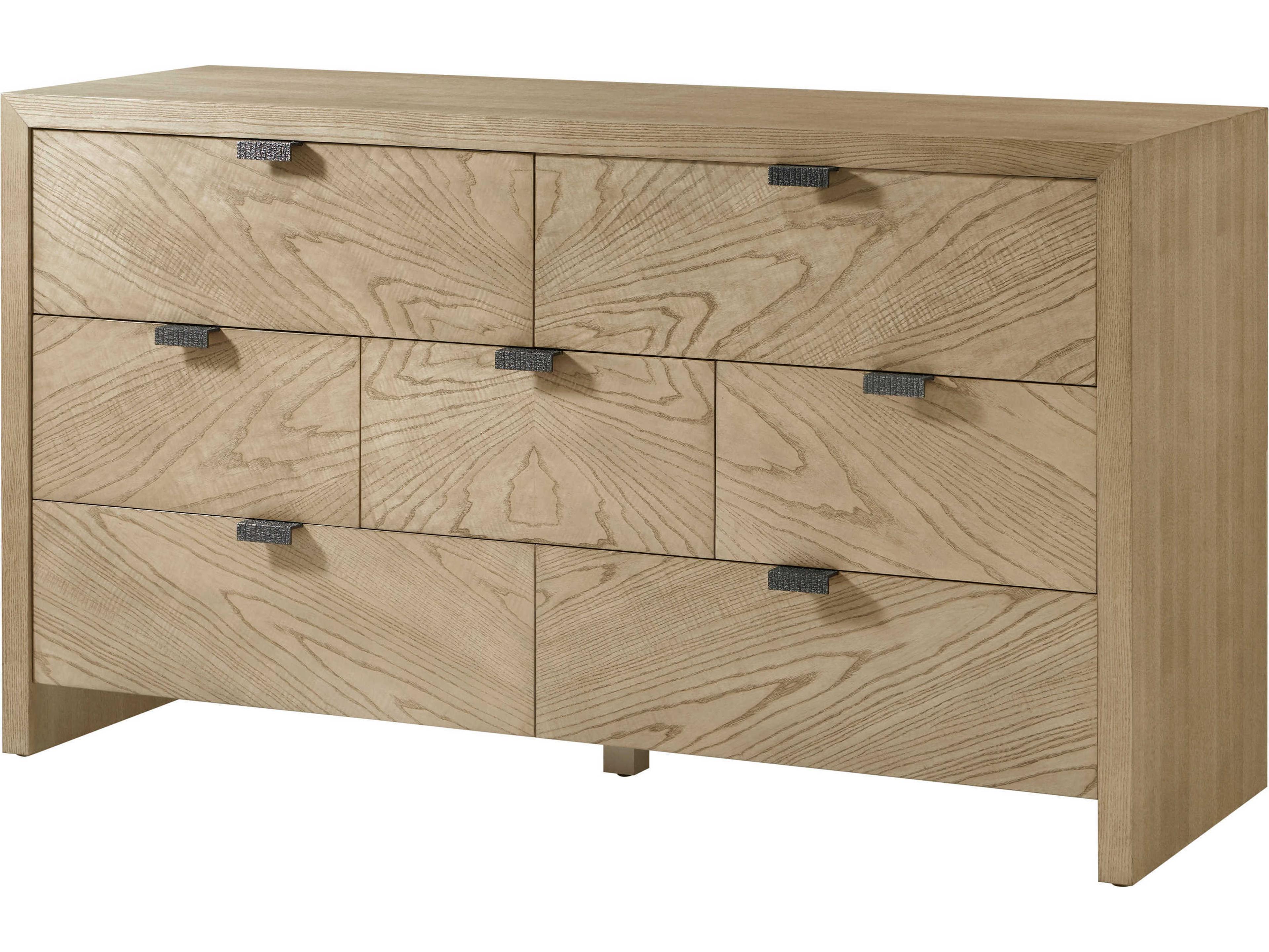 Catalina 7-Drawers Beige Solid Wood Double Dresser