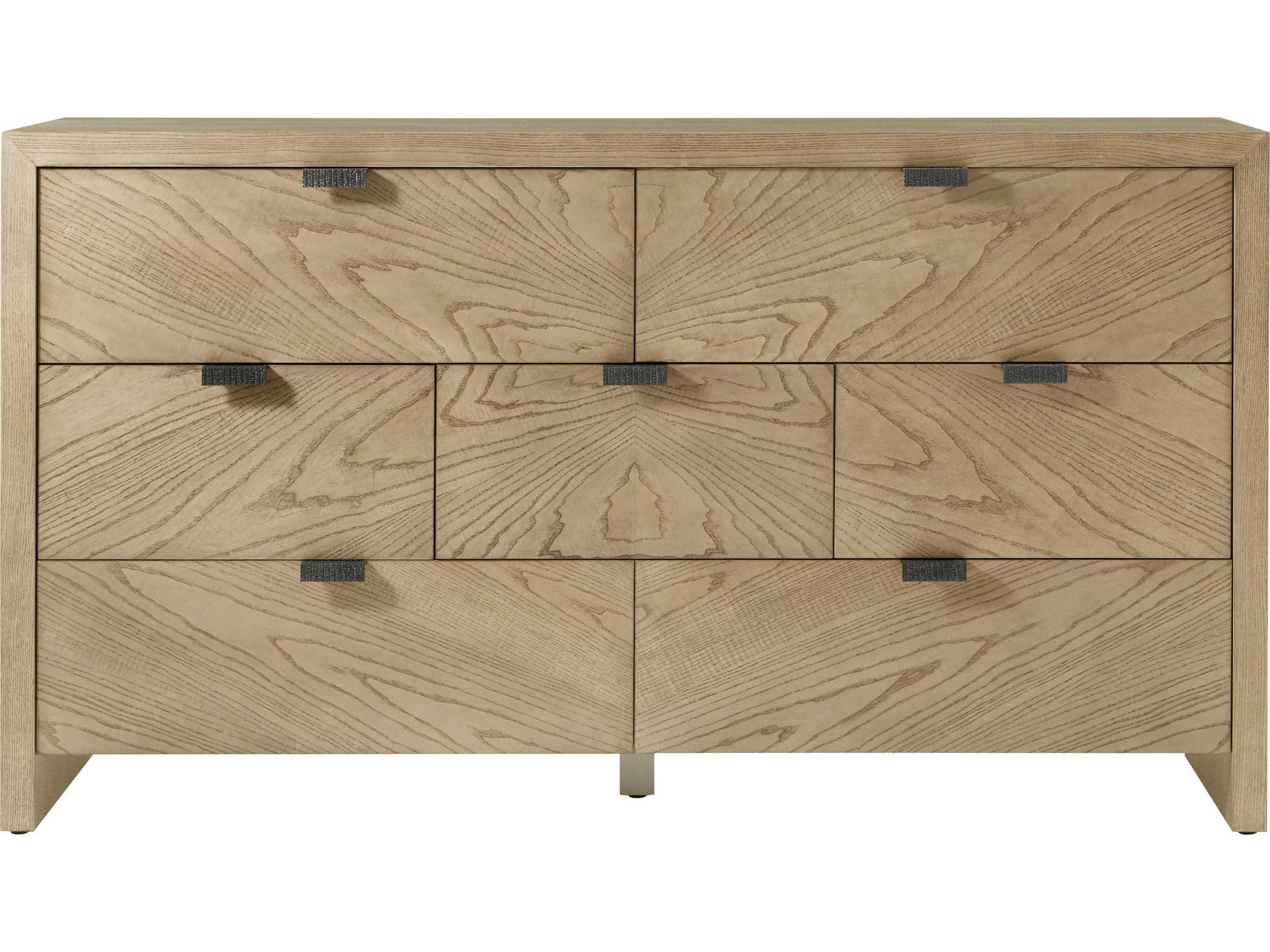 Theodore Alexander Catalina 7-Drawers Beige Solid Wood Double Dresser