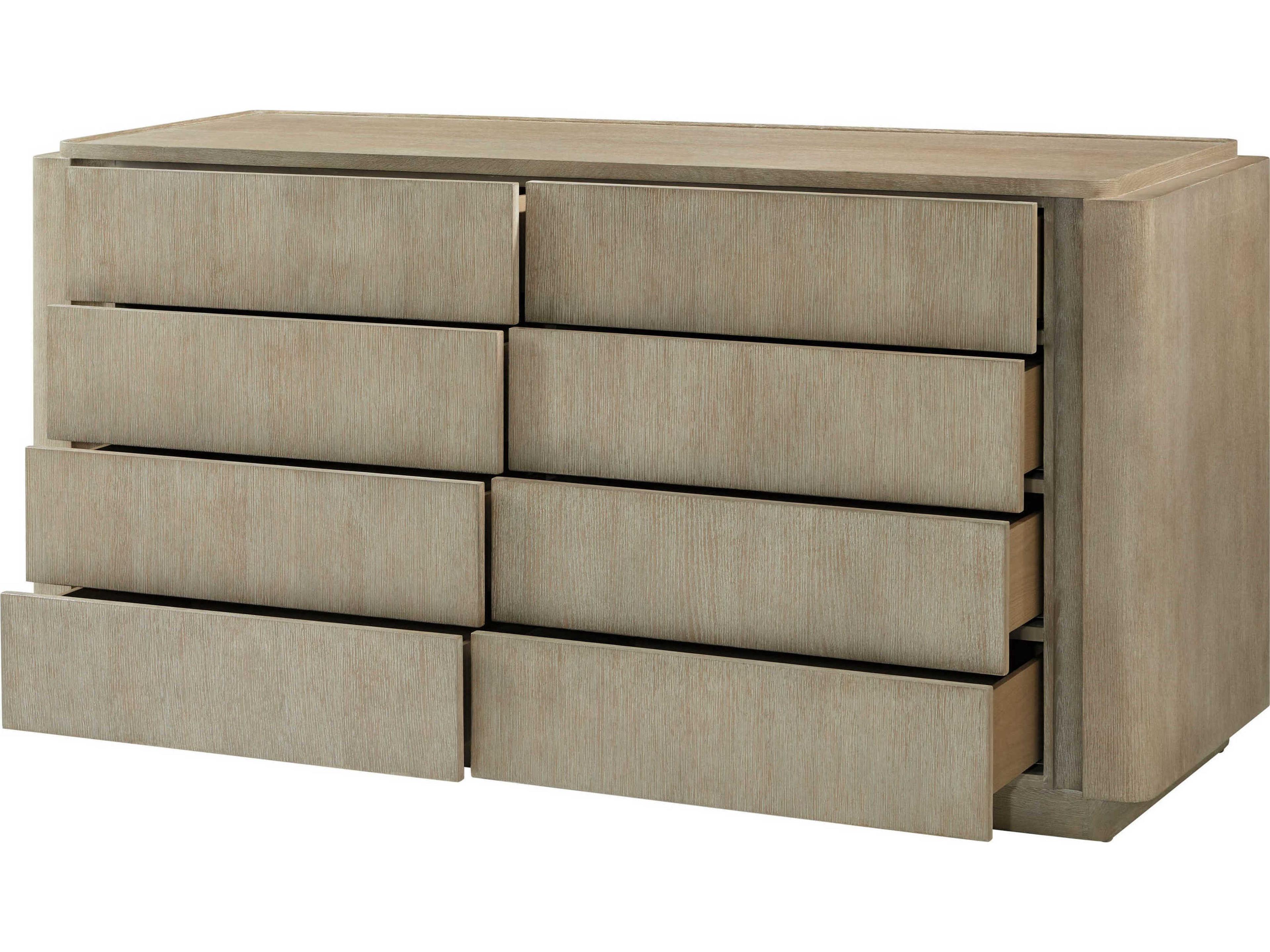 Theodore Alexander Repose 8-Drawers Gray Double Dresser