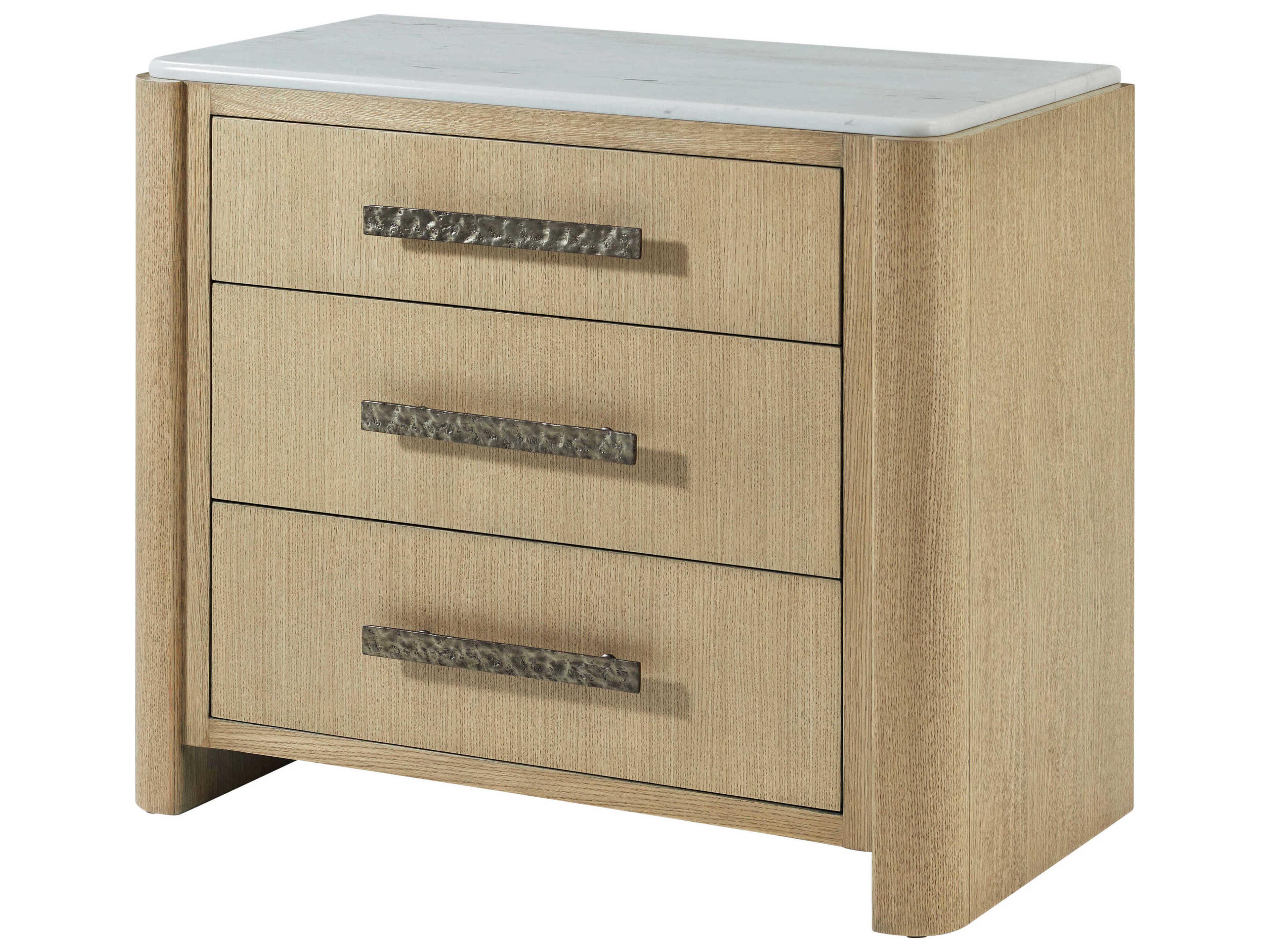 Essence 3-Drawers Beige Nightstand
