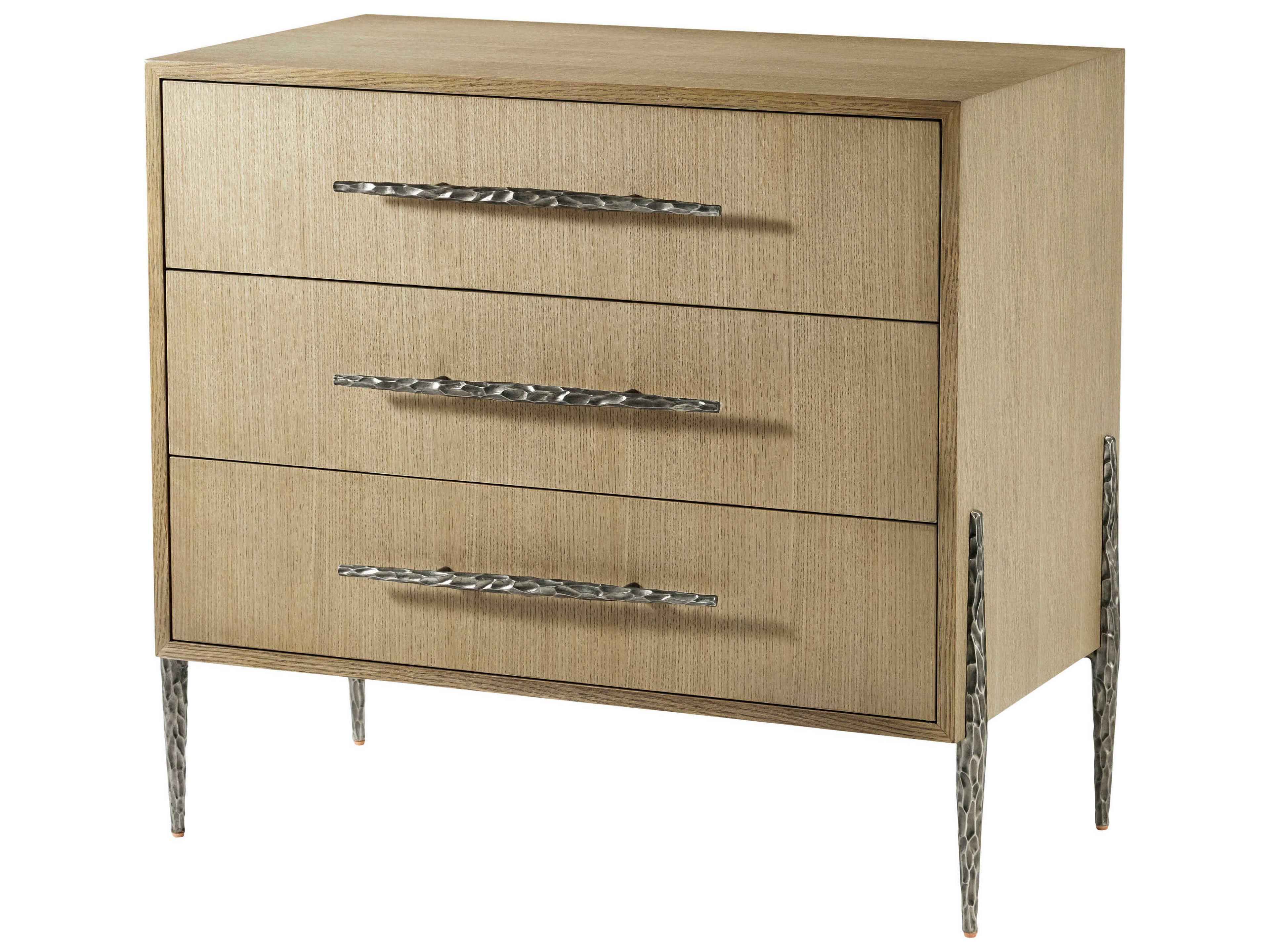 Essence 3-Drawers Beige Nightstand