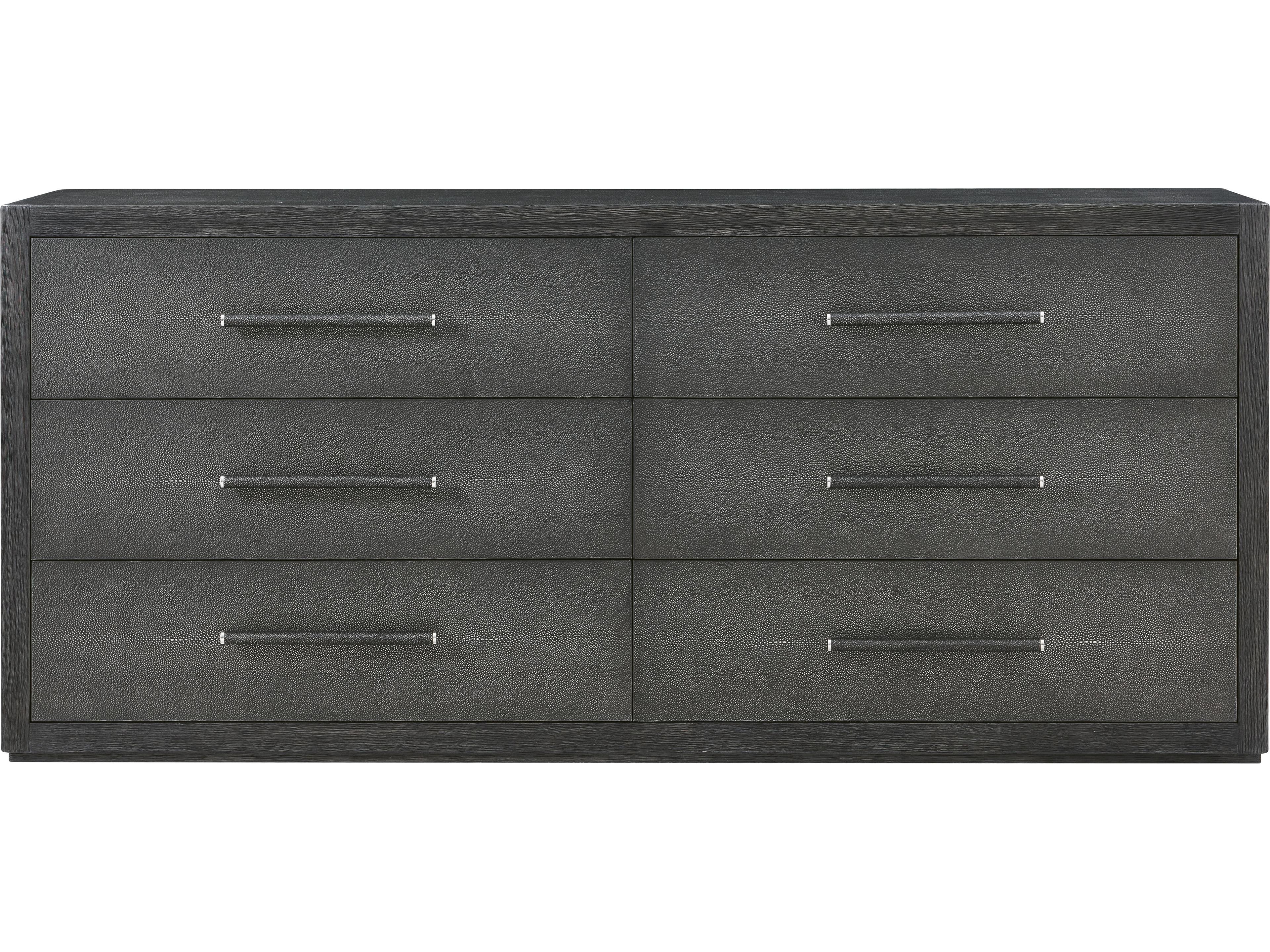 Maxwell 6-Drawers Gray Double Dresser