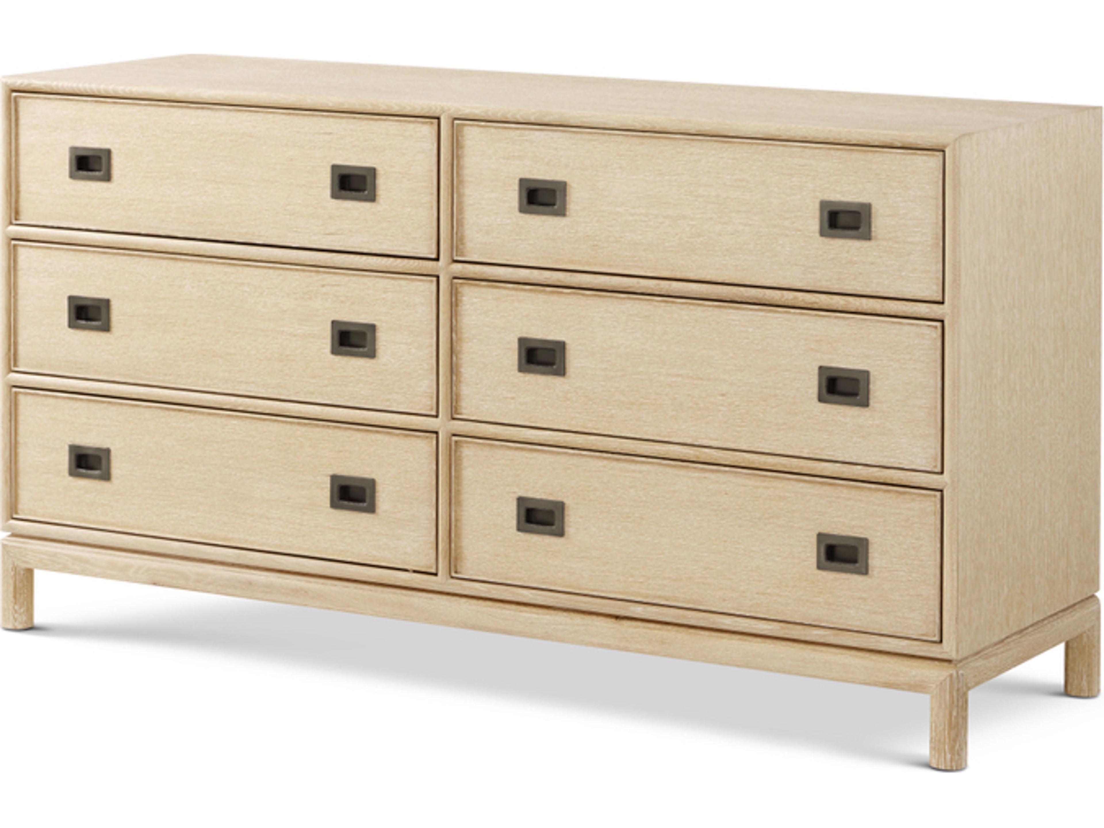 Montauk 6-Drawers Natural Double Dresser