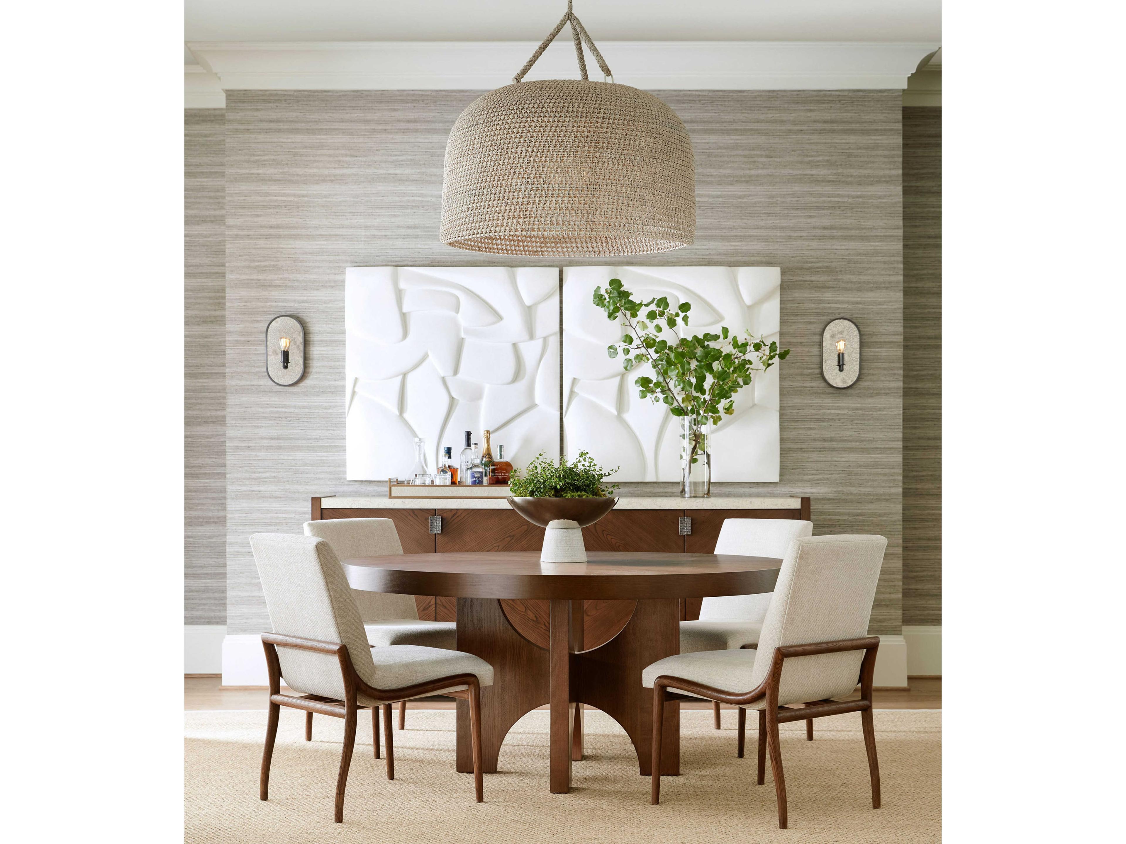 Theodore Alexander Catalina 78" Ash Wood Dune Sideboard