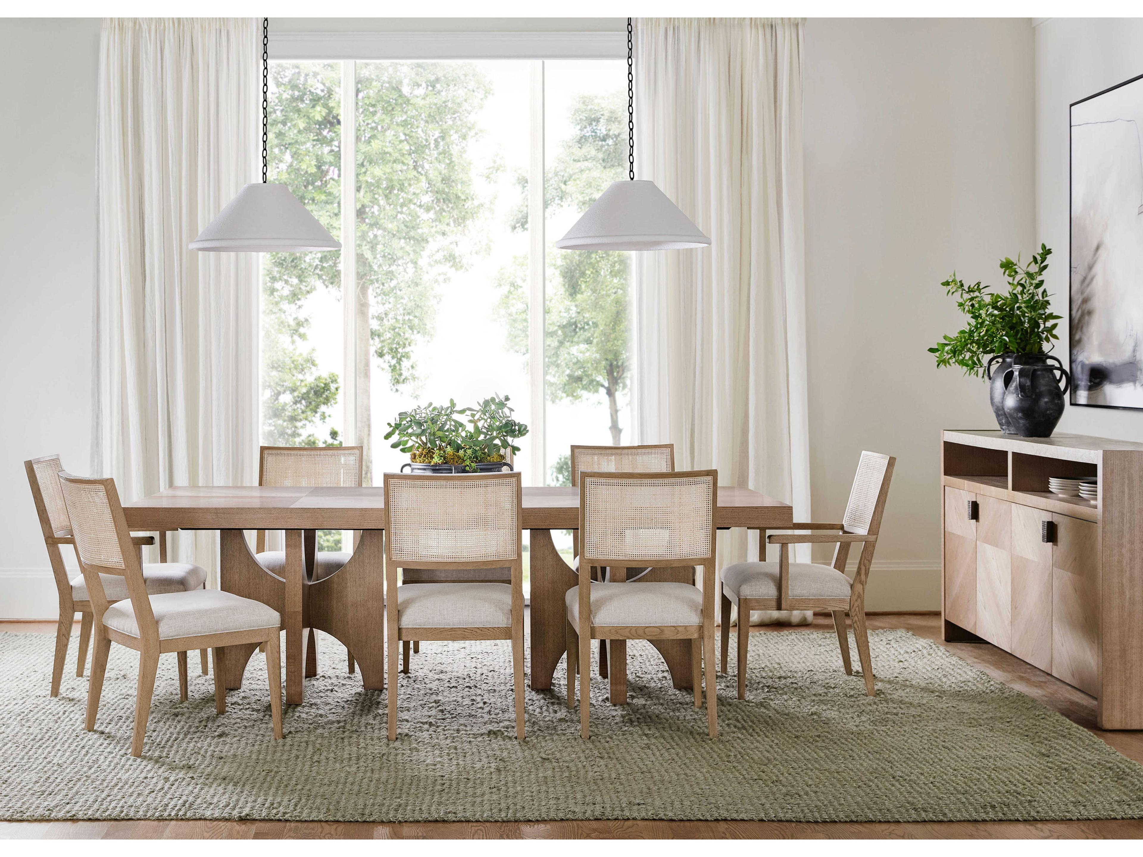 Theodore Alexander Catalina 78" Ash Wood Dune Sideboard