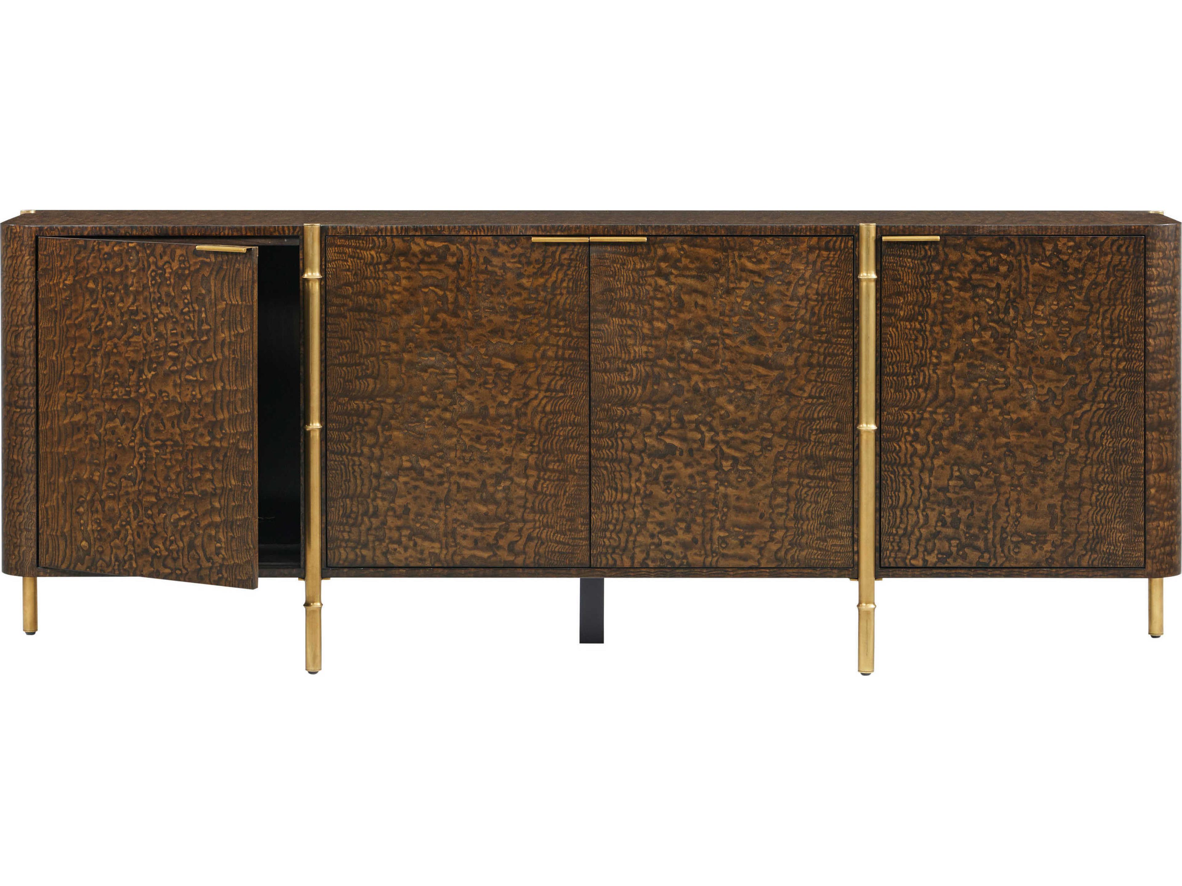 Theodore Alexander Kesden 86" Pyramid Brown Sideboard