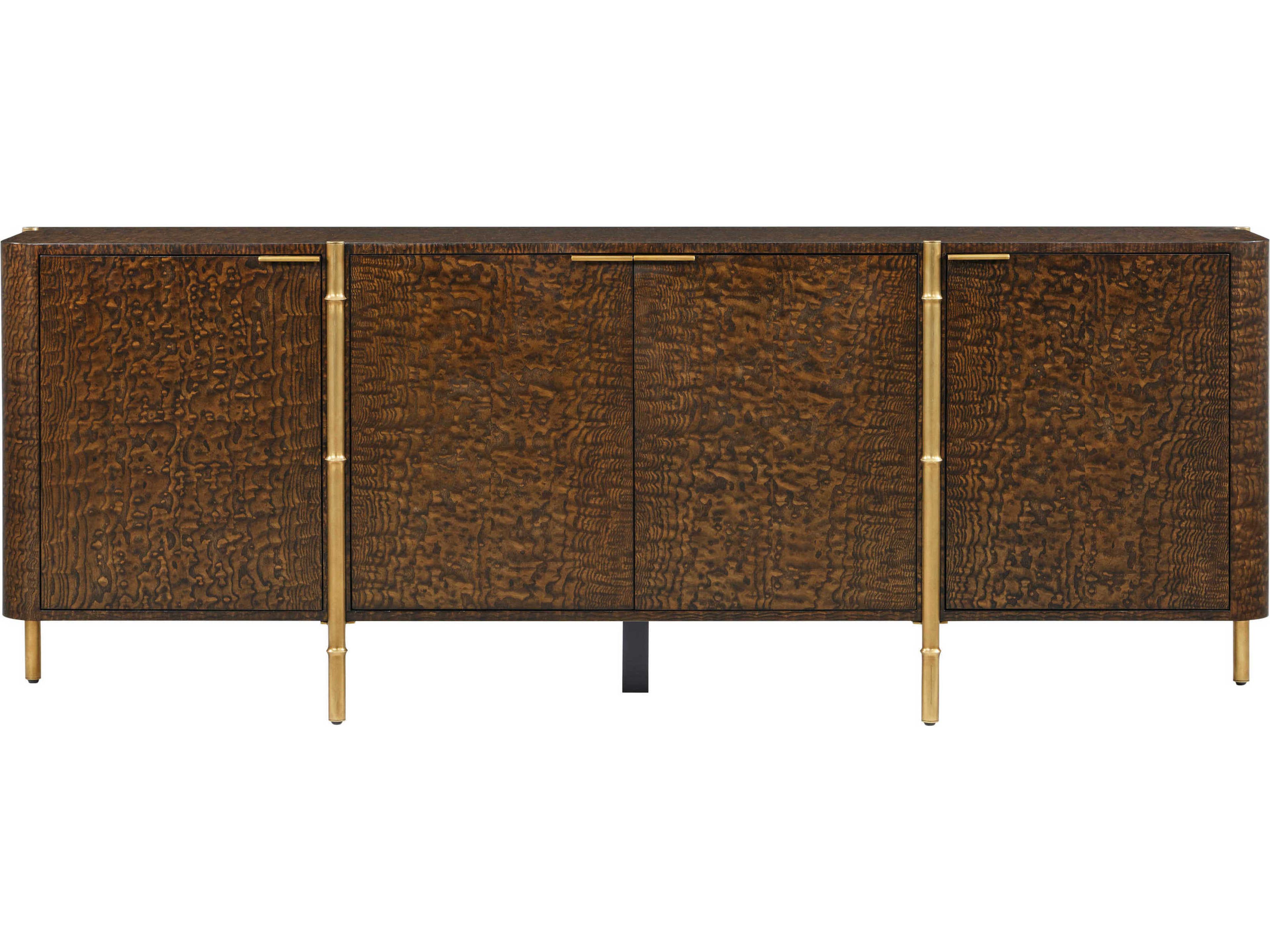 Theodore Alexander Kesden 86" Pyramid Brown Sideboard