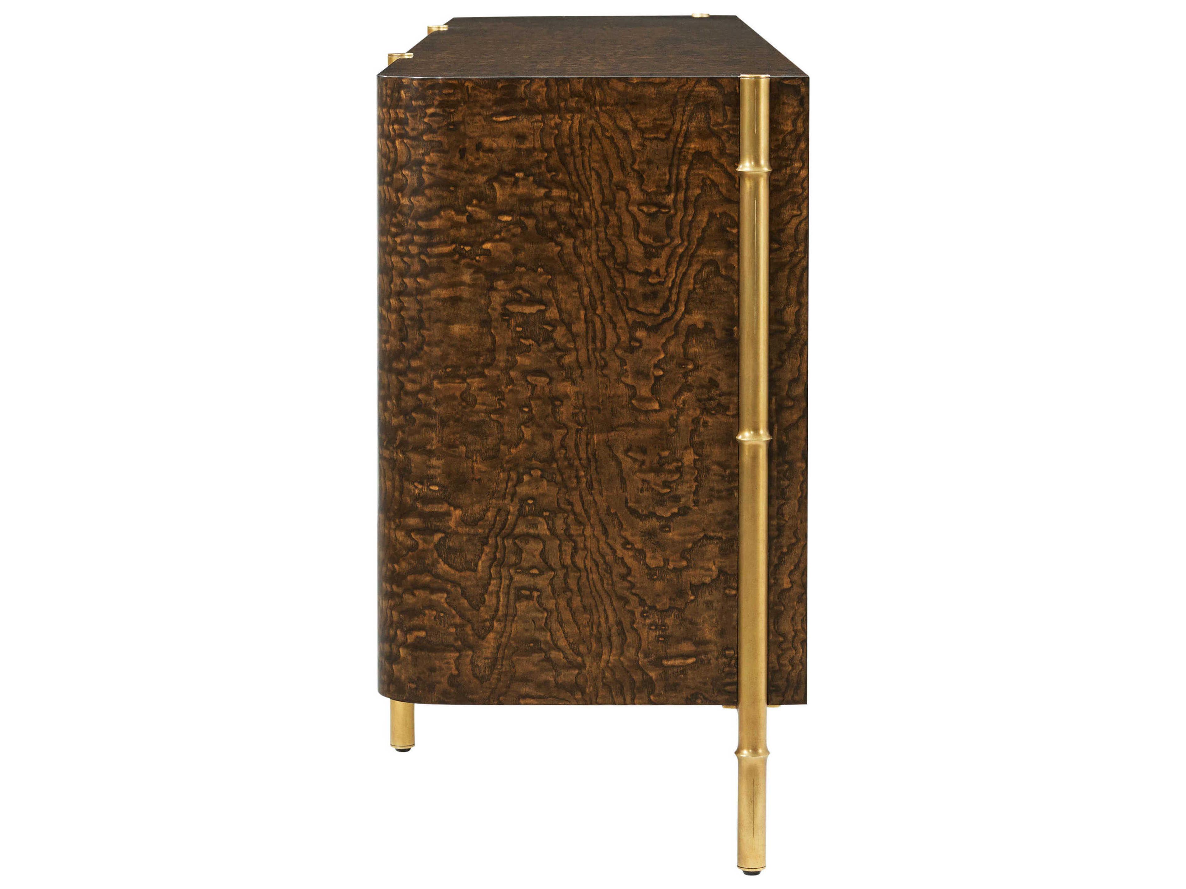 Theodore Alexander Kesden 86" Pyramid Brown Sideboard