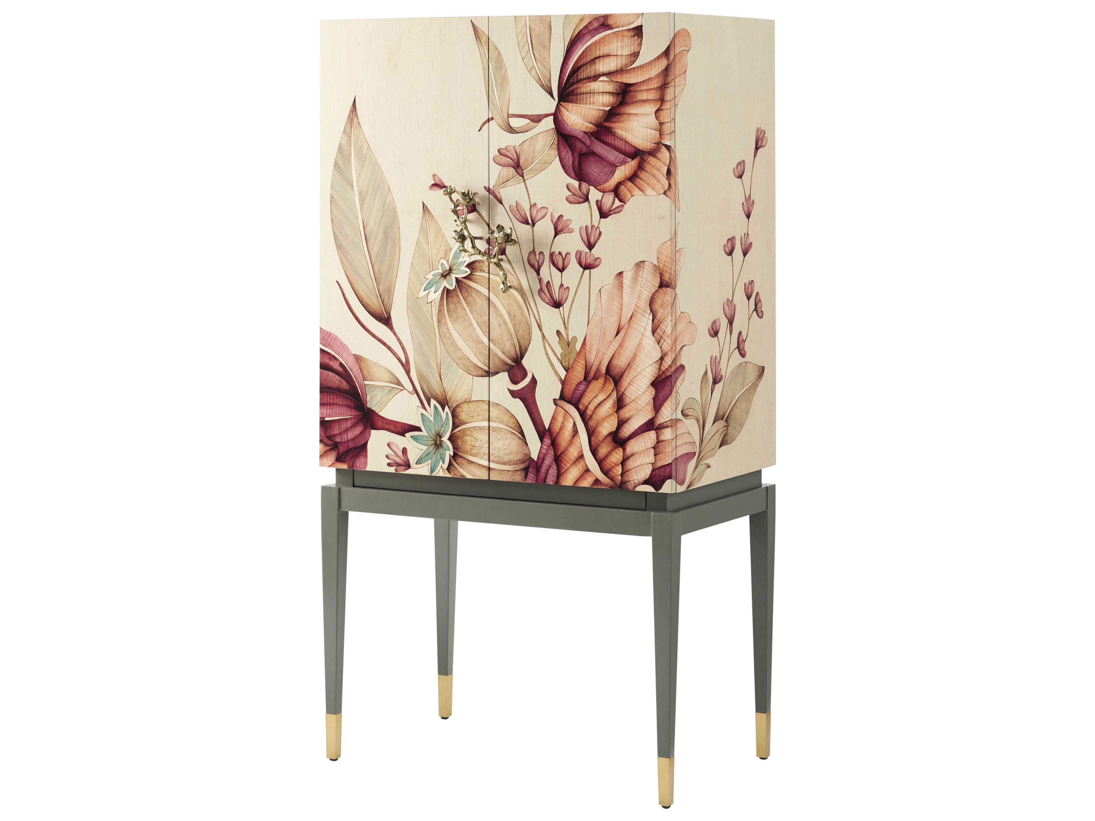 Ta Originals Beige Bear Creek Bar Cabinet