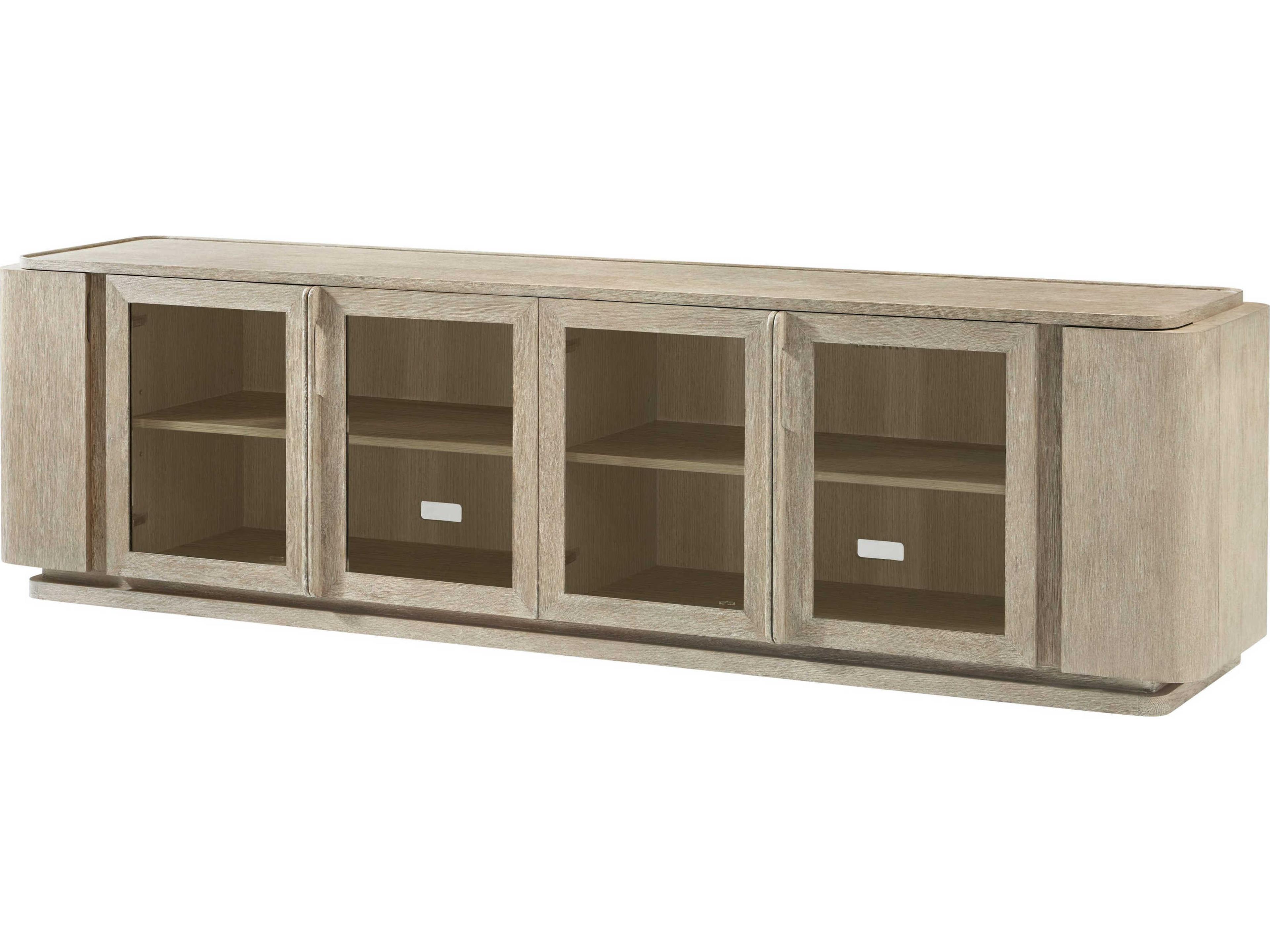 Repose 100" Oak Wood Grey Media Console