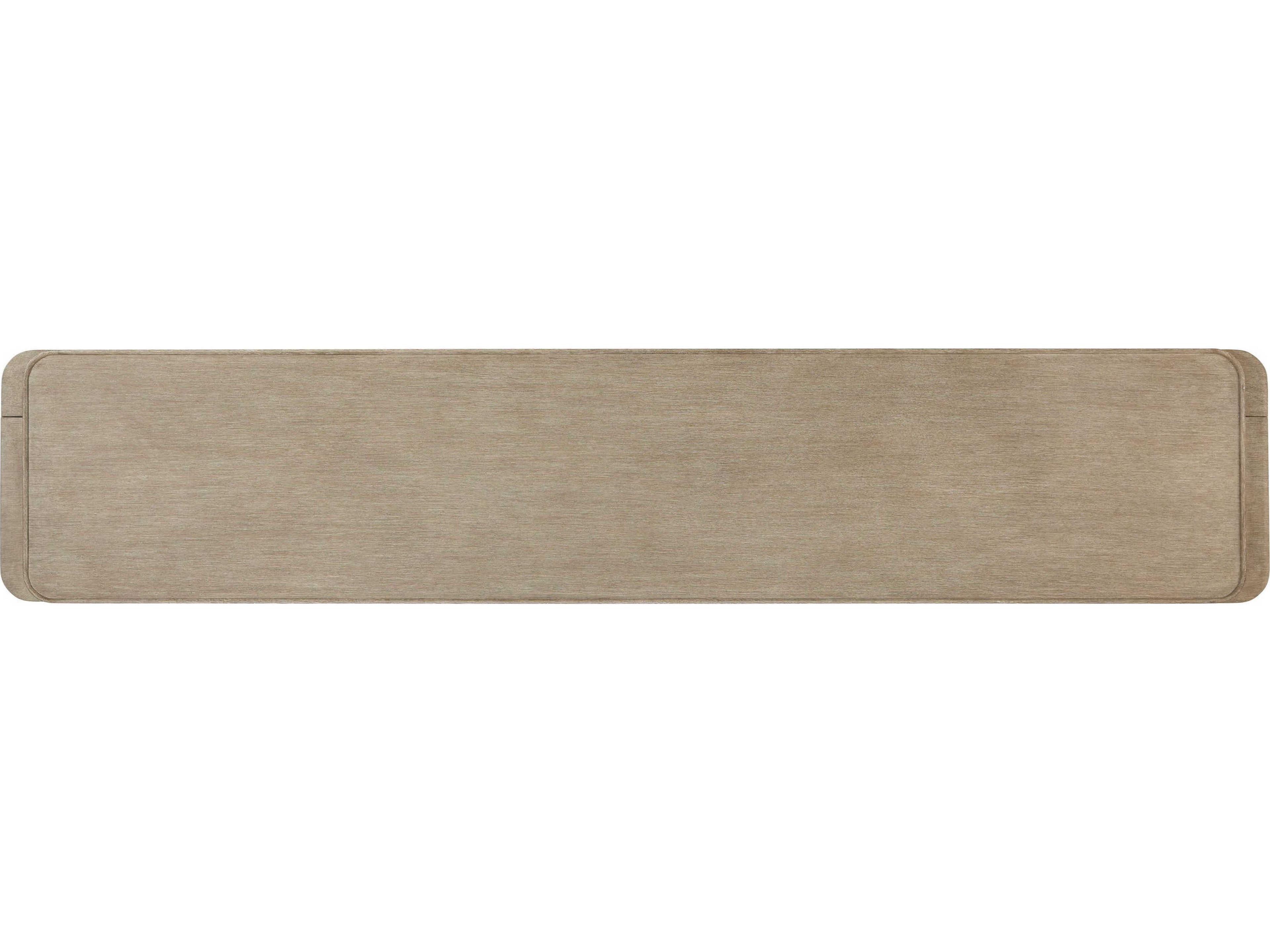 Theodore Alexander Repose 100" Oak Wood Grey Media Console