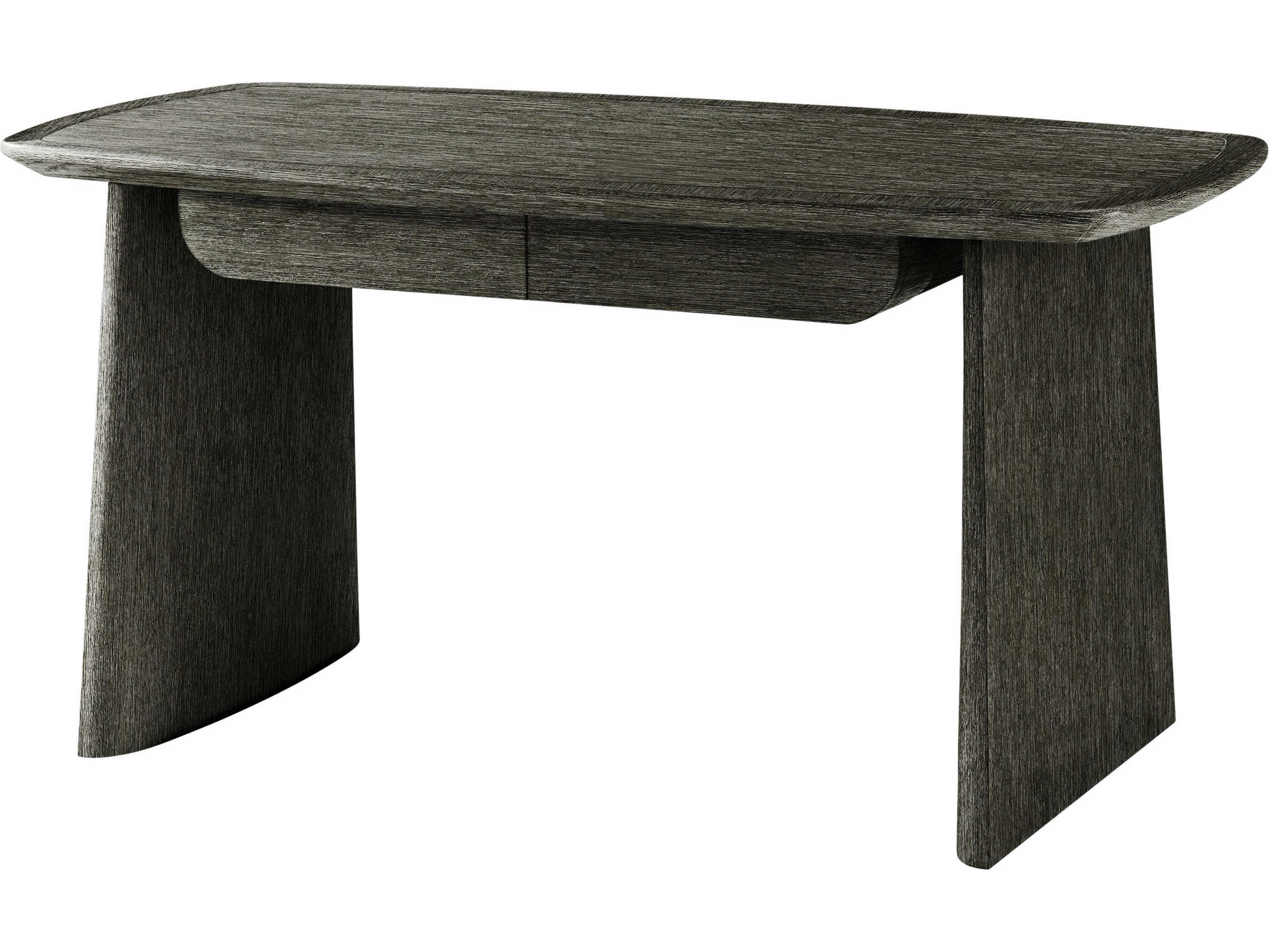Repose Charcoal Oak Black Wood Writing Desk