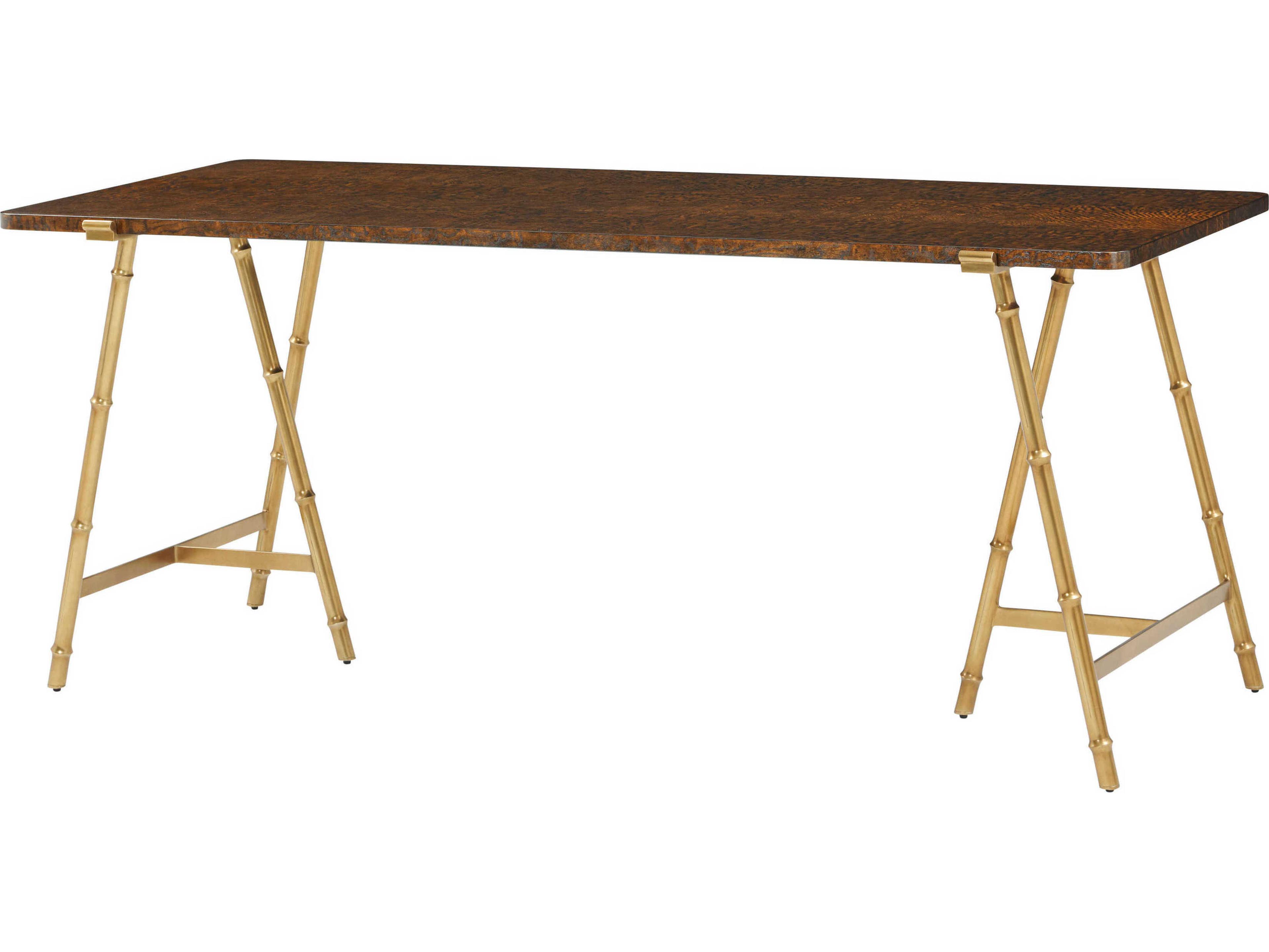 Kesden Pyramid Brown Computer Desk