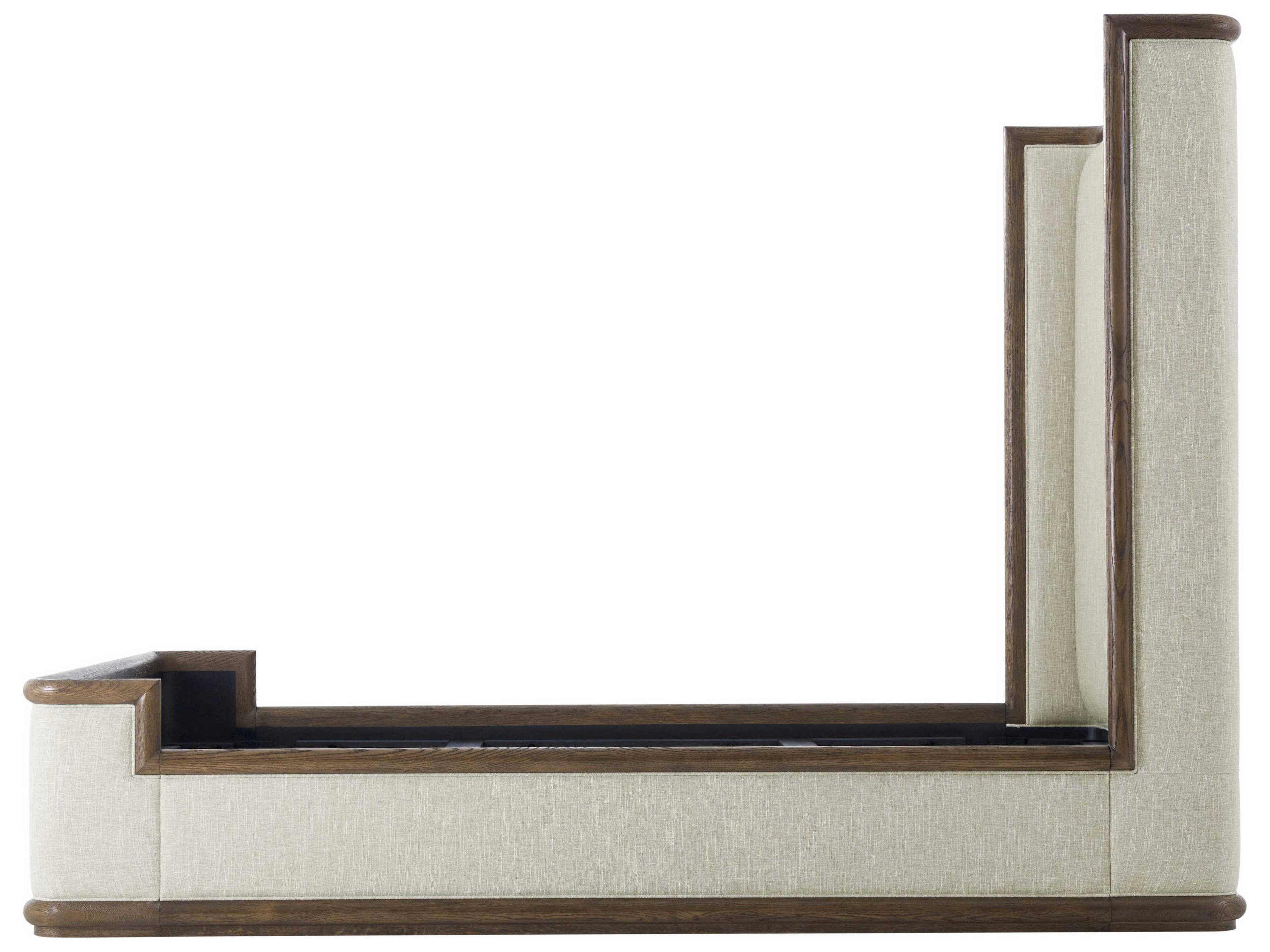 Theodore Alexander Catalina Earth Brown Oak Wood Queen Panel Bed